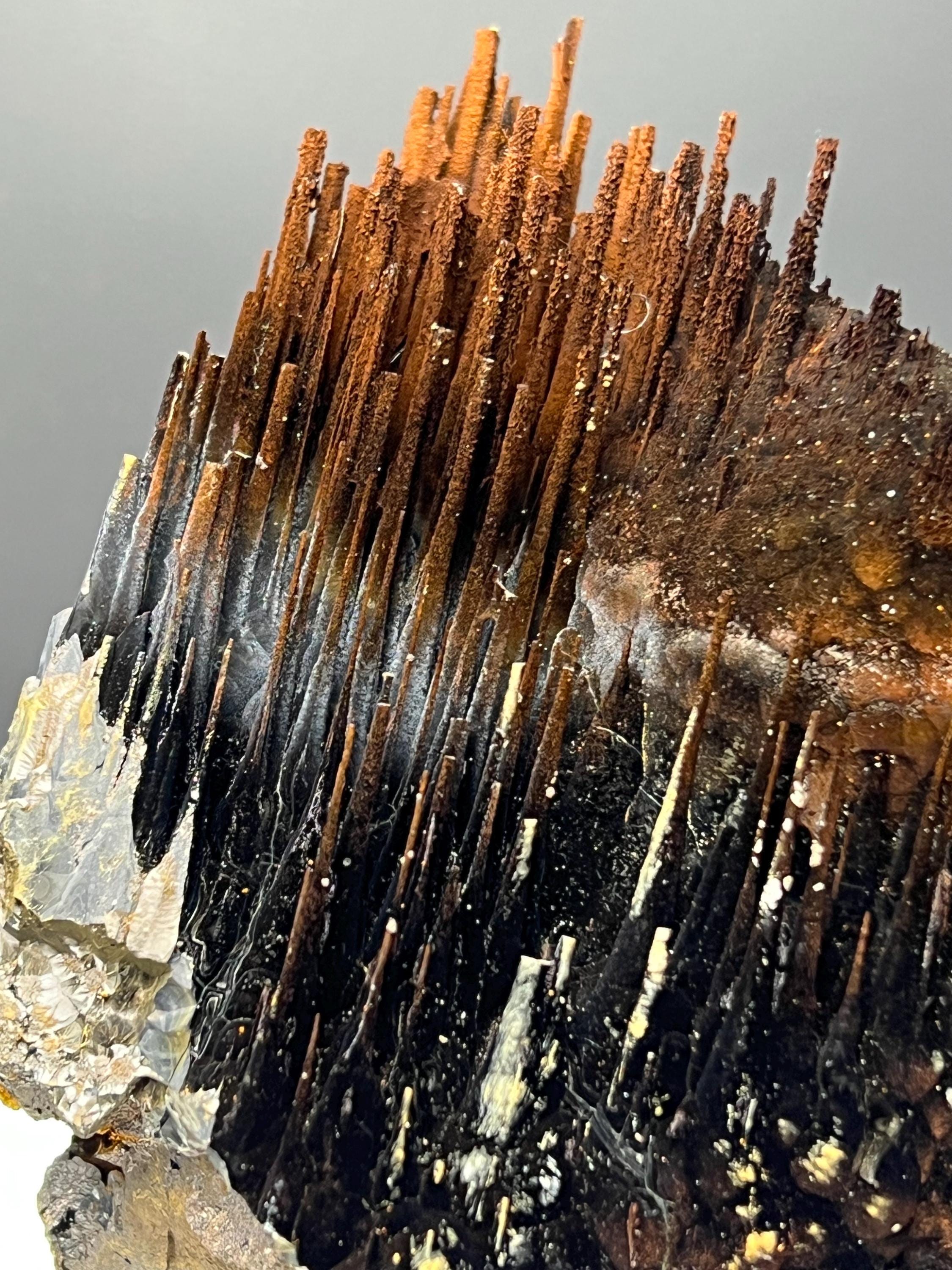 Museum Grade, Limonite And Specularite With Stalactite Goethite, For Special Collection - Crystal Gemstone AE 