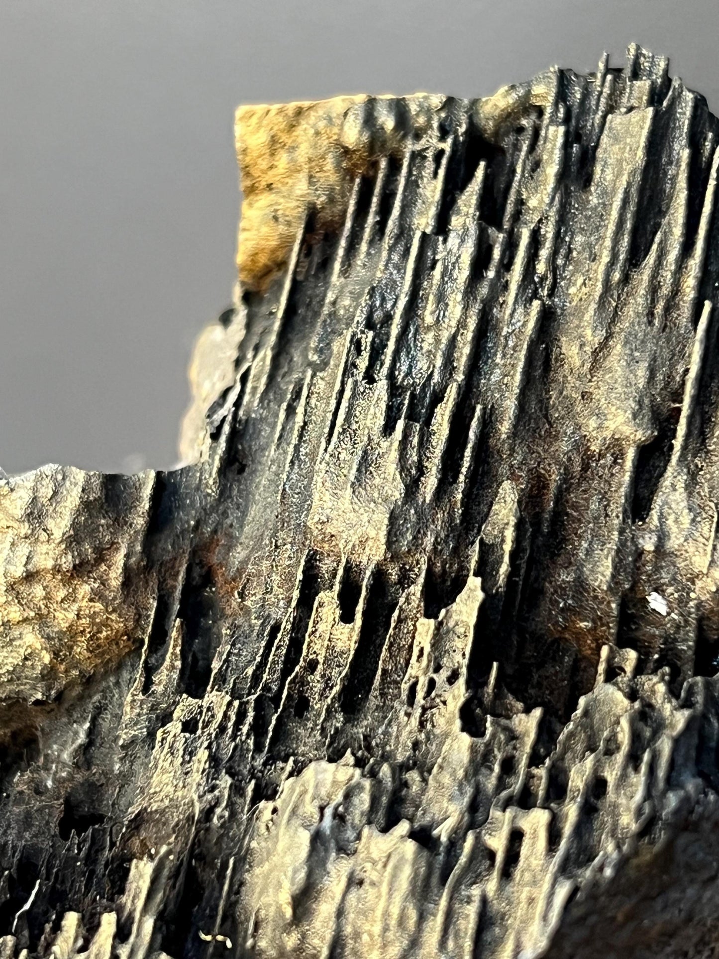 Museum Grade, Very Special Golden Color Stalactite Goethite Specimen - Crystal Gemstone AE 