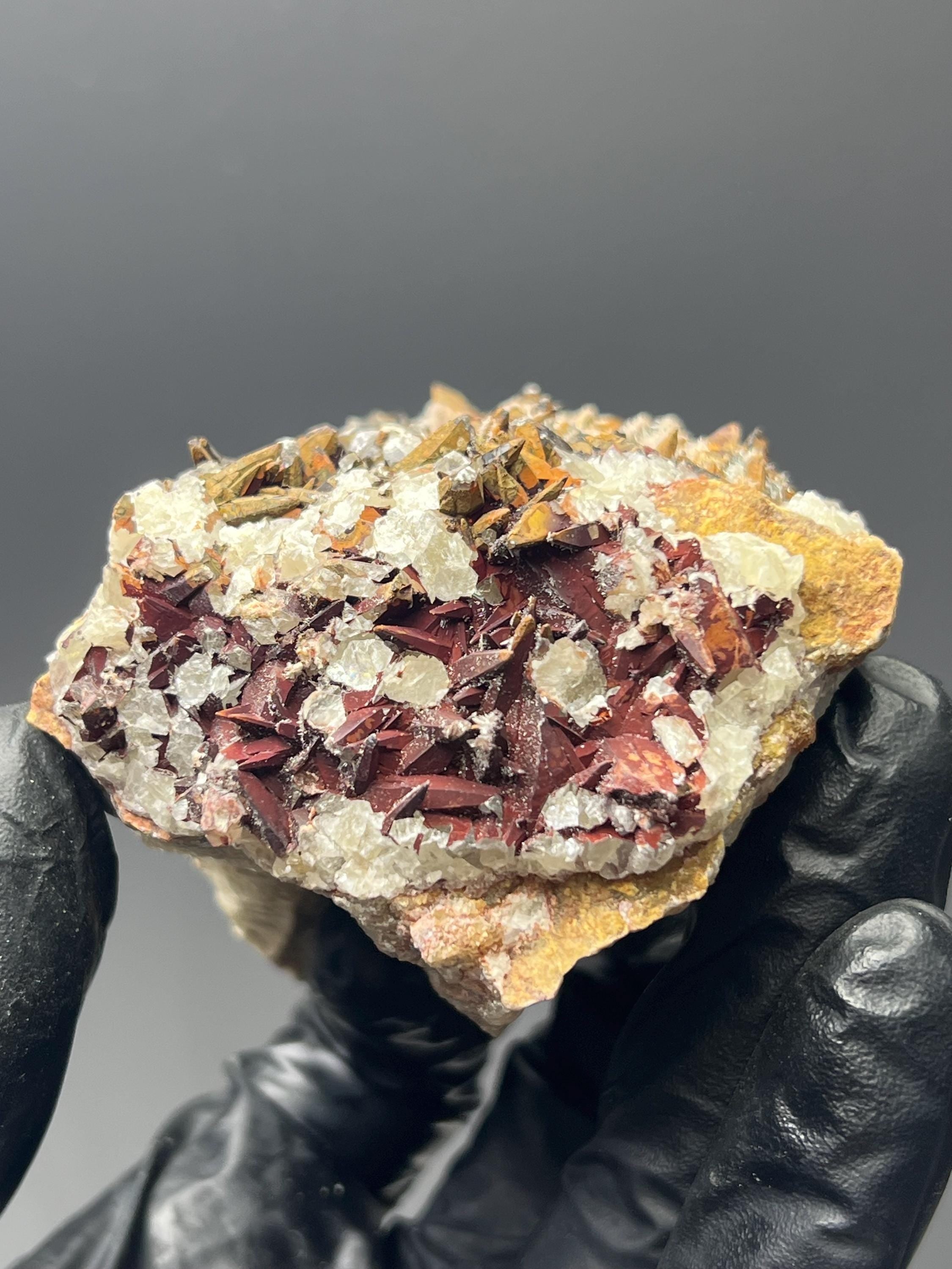 Feather Red Crystal Calcite - Crystal Gemstone AE 