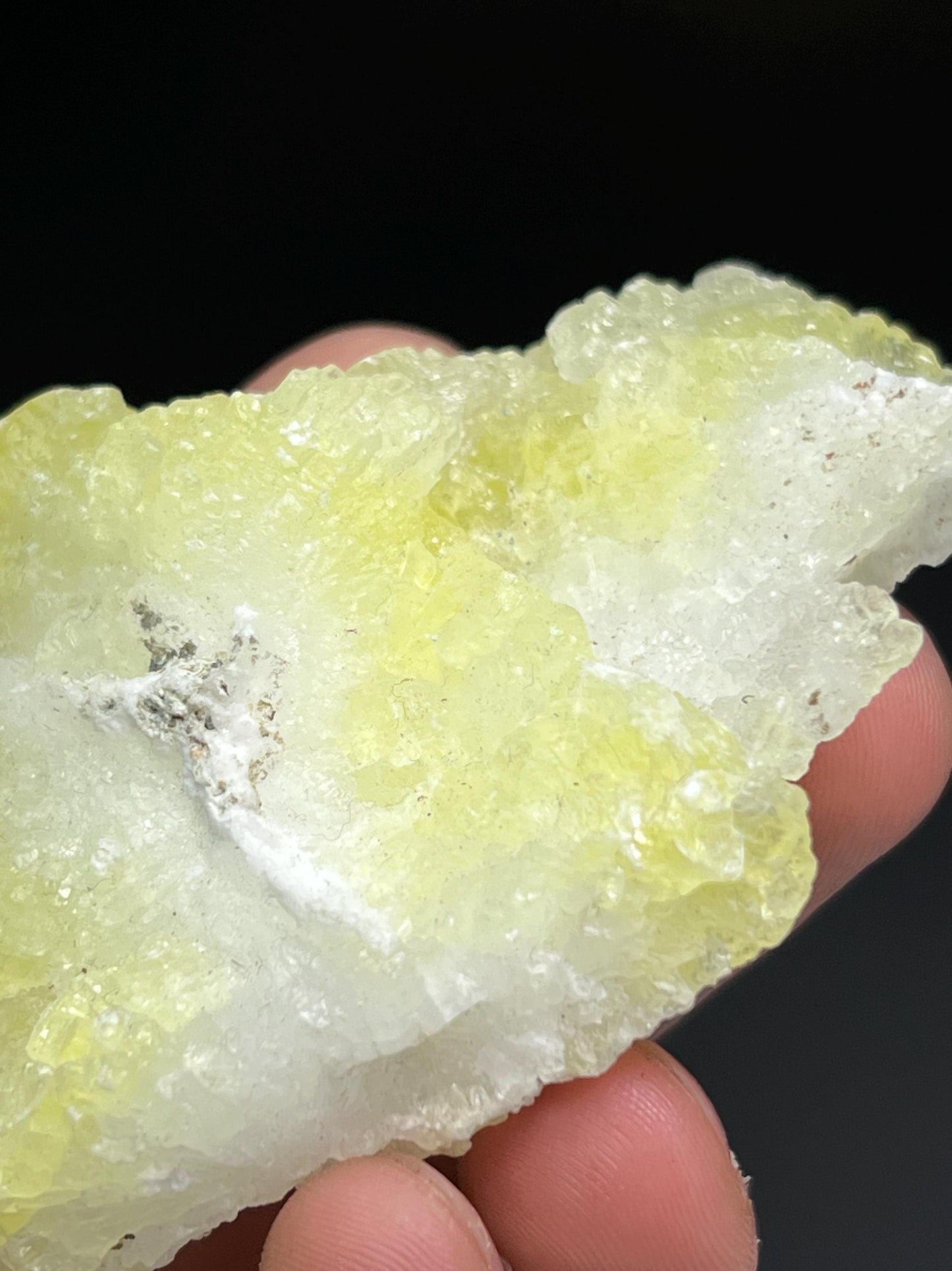 Yellow Brucite Specimen - Crystal Gemstone AE 