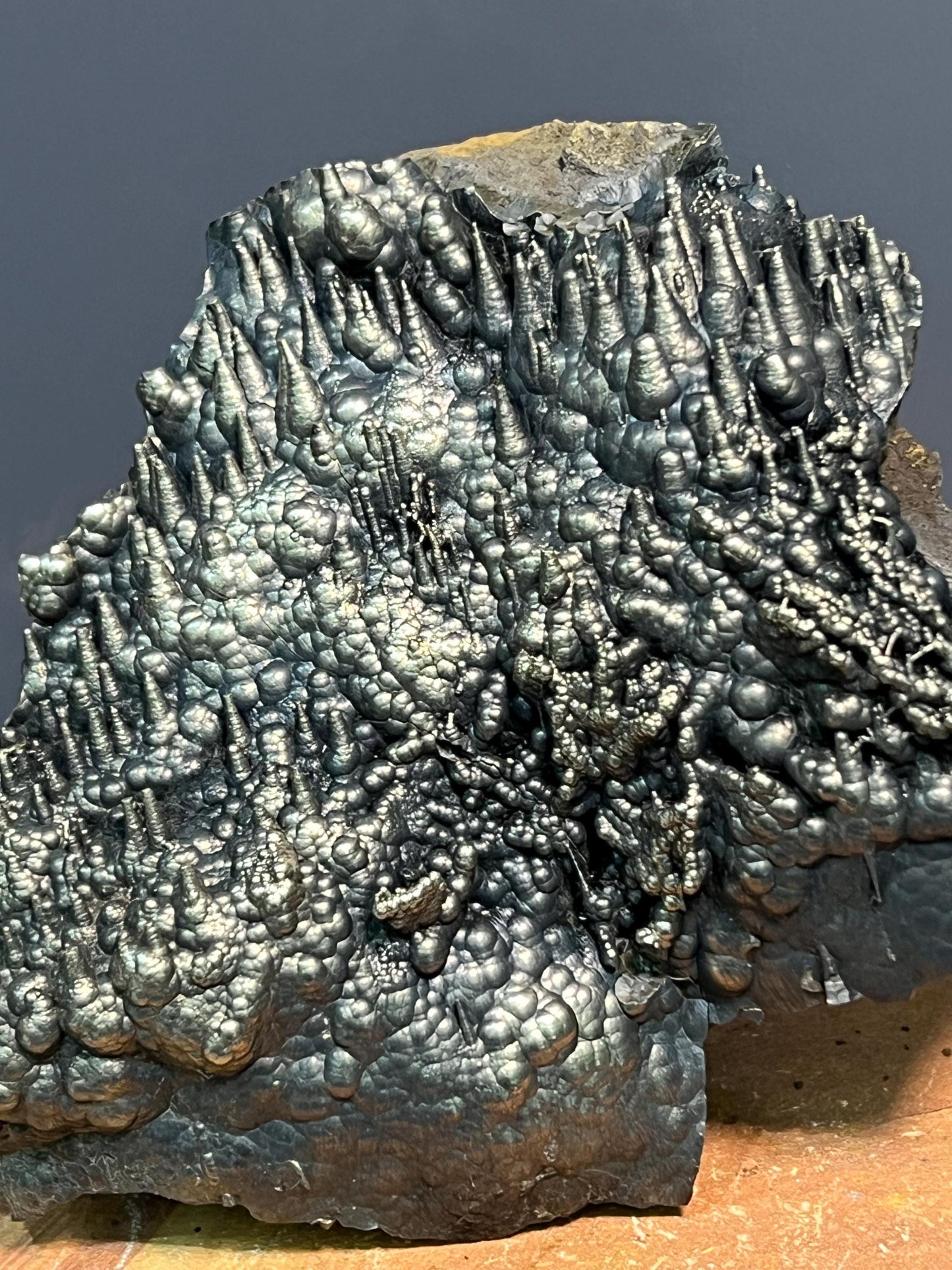 Museum Grade Golden Color Stalactite Goethite, For Special Collection - Crystal Gemstone AE 