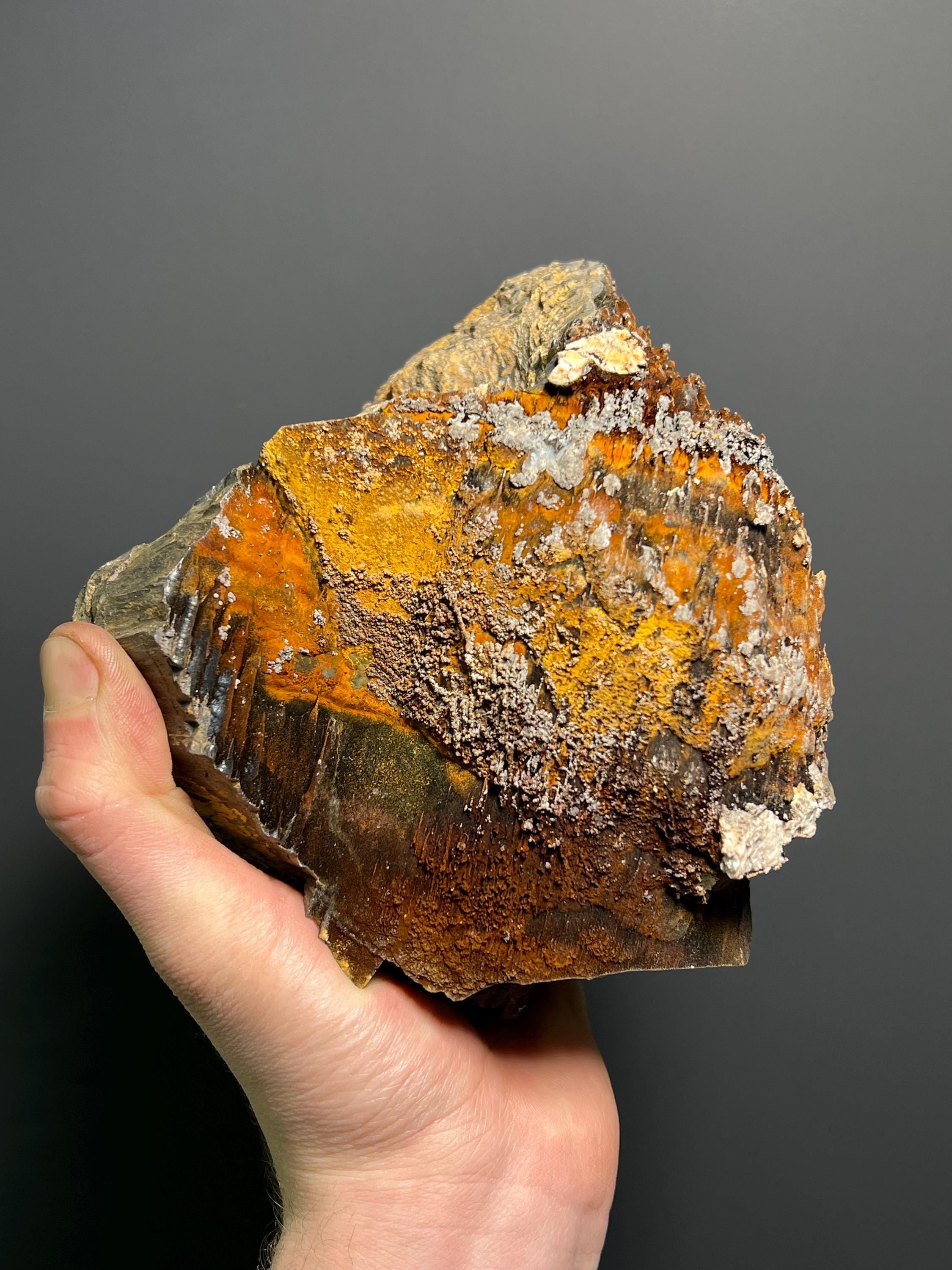 Museum Grade, Limonite And Specularite On Stalactite Goethite, 3,9kg - Crystal Gemstone AE 