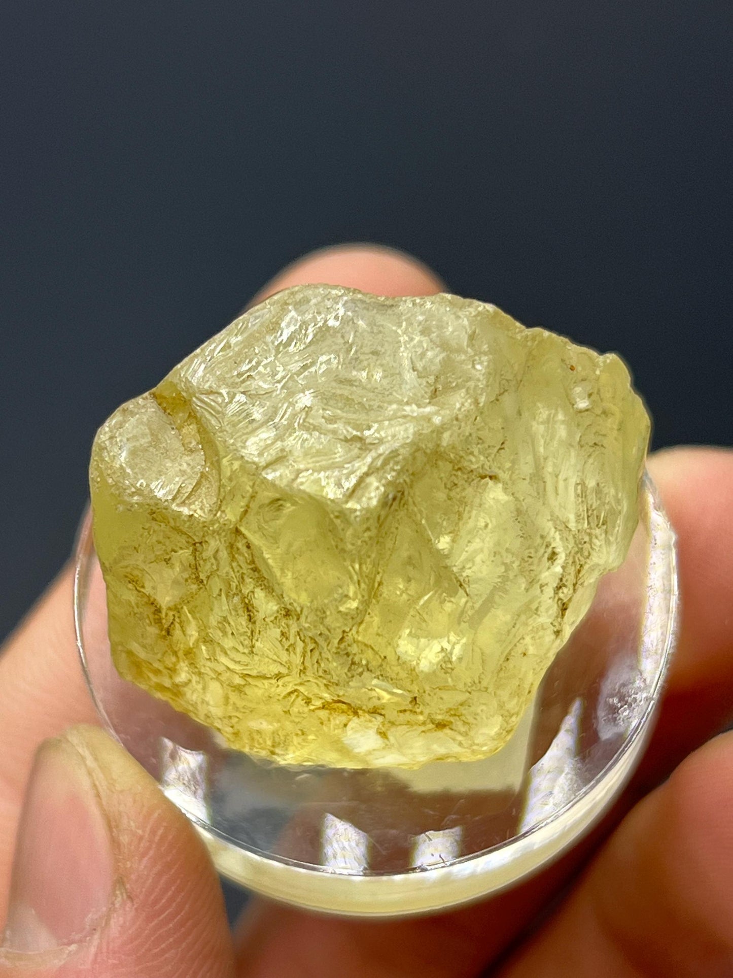 Yellow Topaz Specimen - Crystal Gemstone AE 