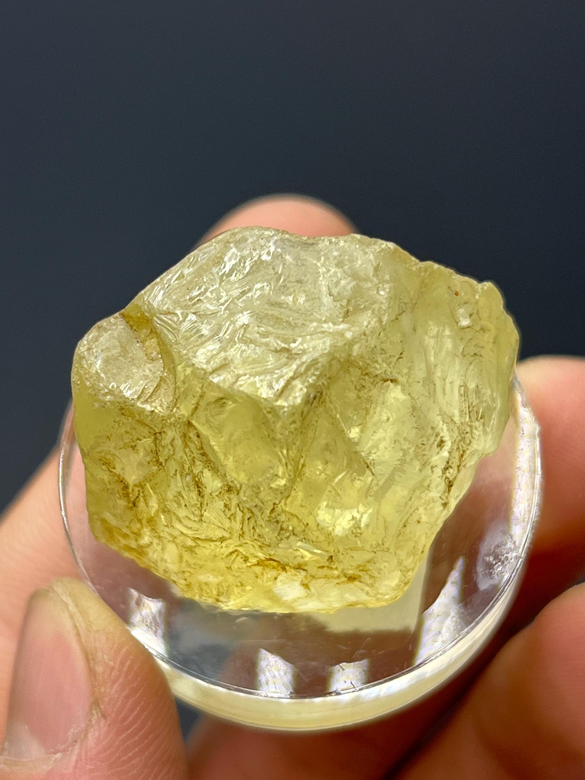 Yellow Topaz Specimen - Crystal Gemstone AE 