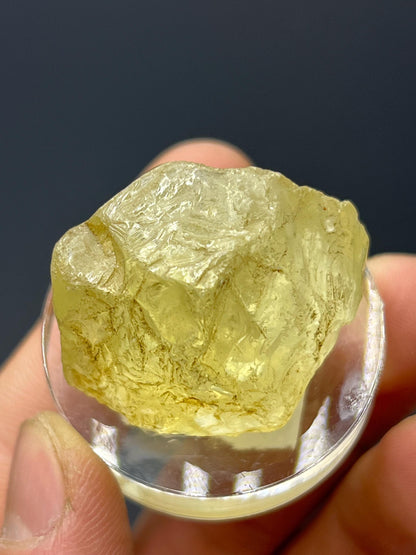 Yellow Topaz Specimen - Crystal Gemstone AE 