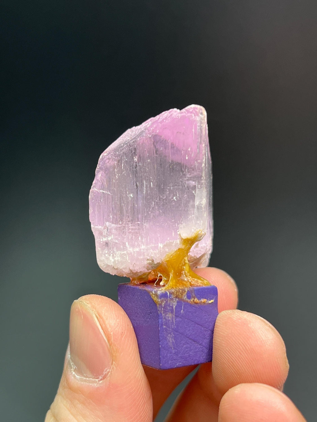High Grade Pink Kunzite Specimen - Crystal Gemstone AE 