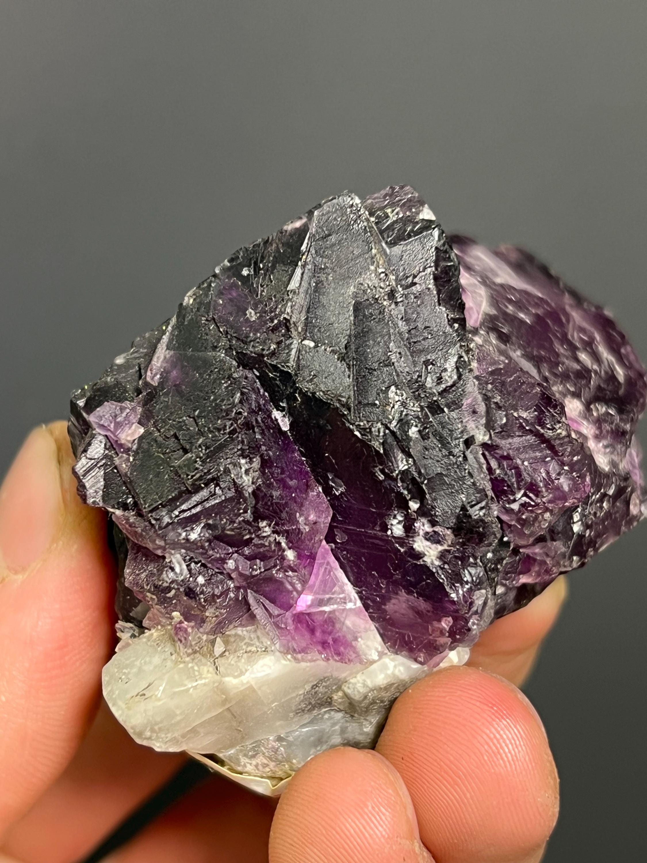 Phantom Purple Fluorite - USA - Crystal Gemstone AE 