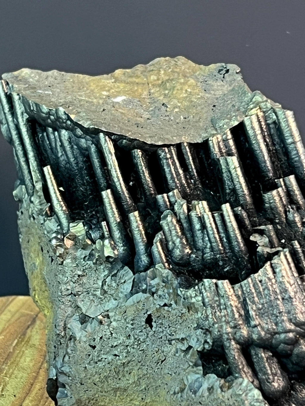 "Museum Grade" Golden Color Stalactite Goethite - Crystal Gemstone AE 