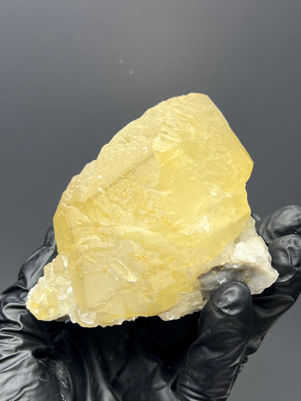 Very Very Special Golden Yellow Crystal Calcite Specimen - Crystal Gemstone AE 