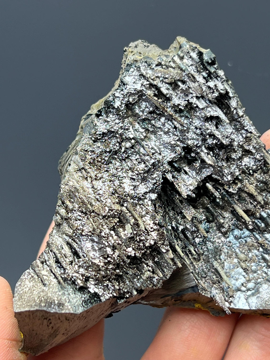 Specularite With Stalactite Goethite - Crystal Gemstone AE 
