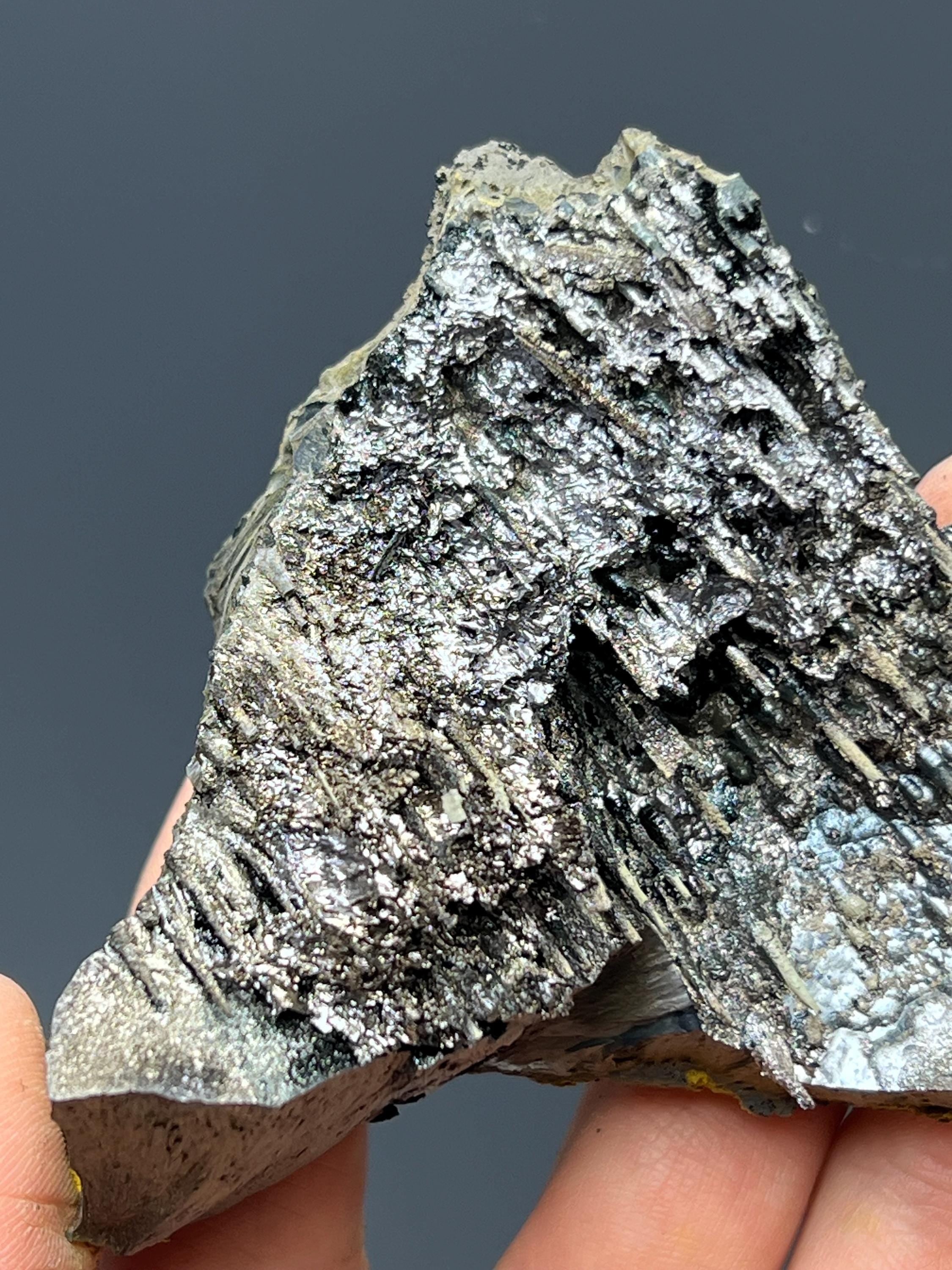 Specularite With Stalactite Goethite - Crystal Gemstone AE 