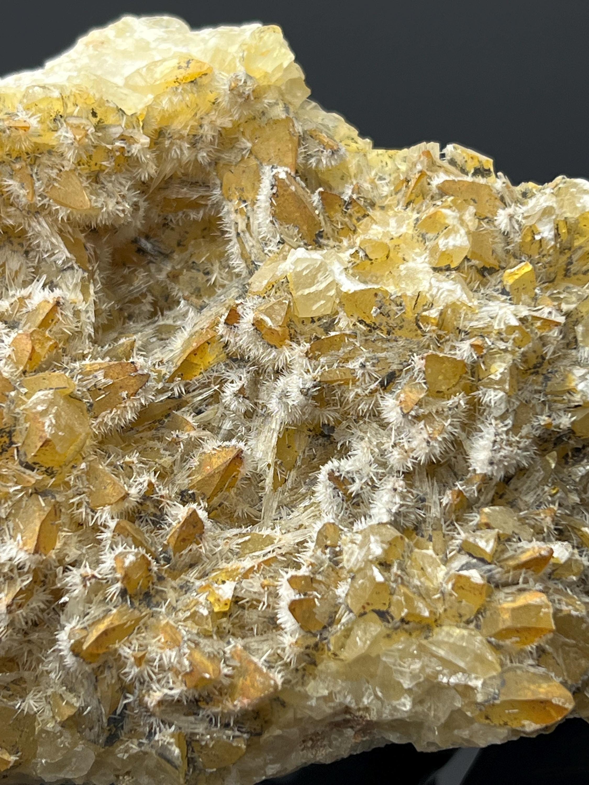 Feather Crystal Calcite Specimen - Crystal Gemstone AE 