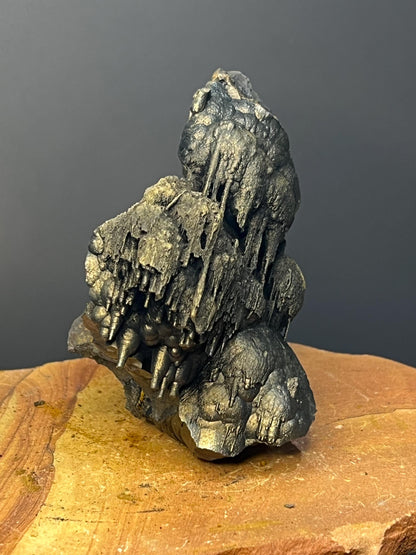 Museum Grade, Very Special Golden Color Stalactite Goethite Specimen - Crystal Gemstone AE 