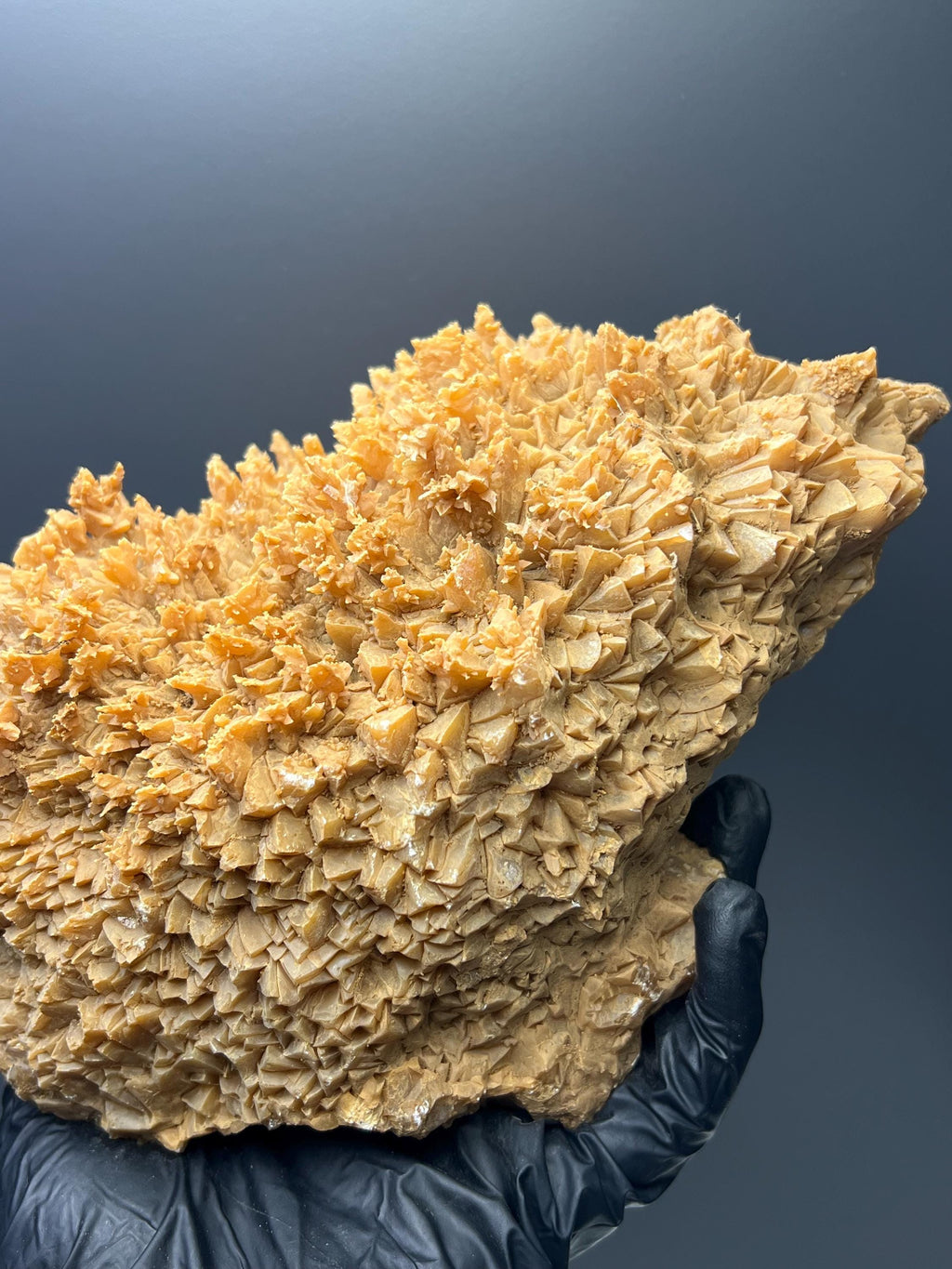 Large Orange Crystal Calcite Specimen - Turkey Mineral - Crystal Gemstone AE 