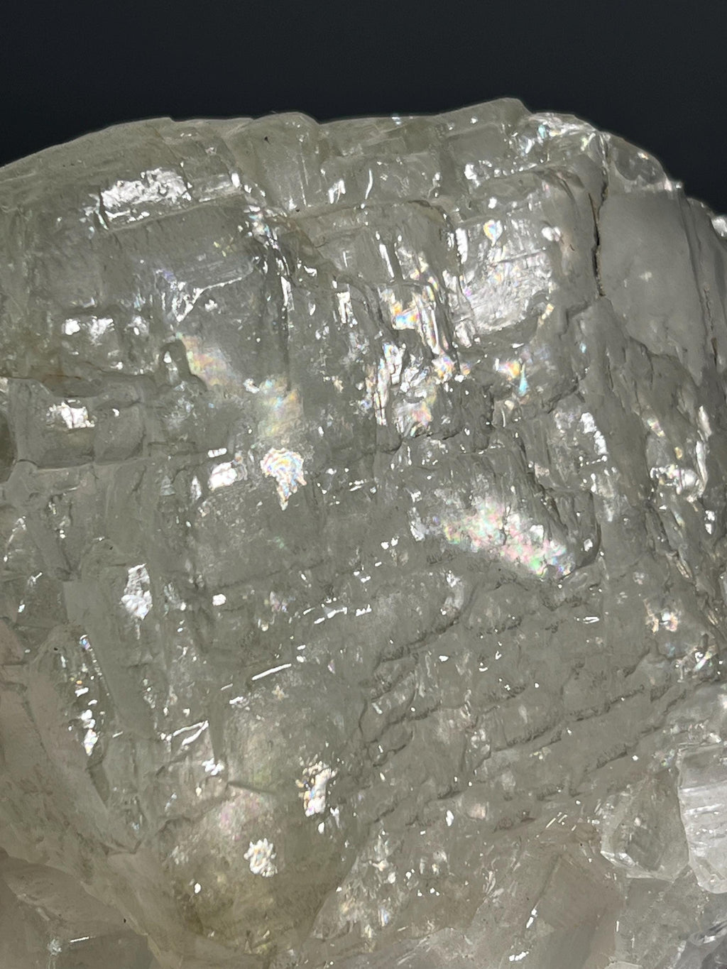 Special, Colored Alloys Clear Gray Crystal Calcite Specimen, 2kg - Crystal Gemstone AE 