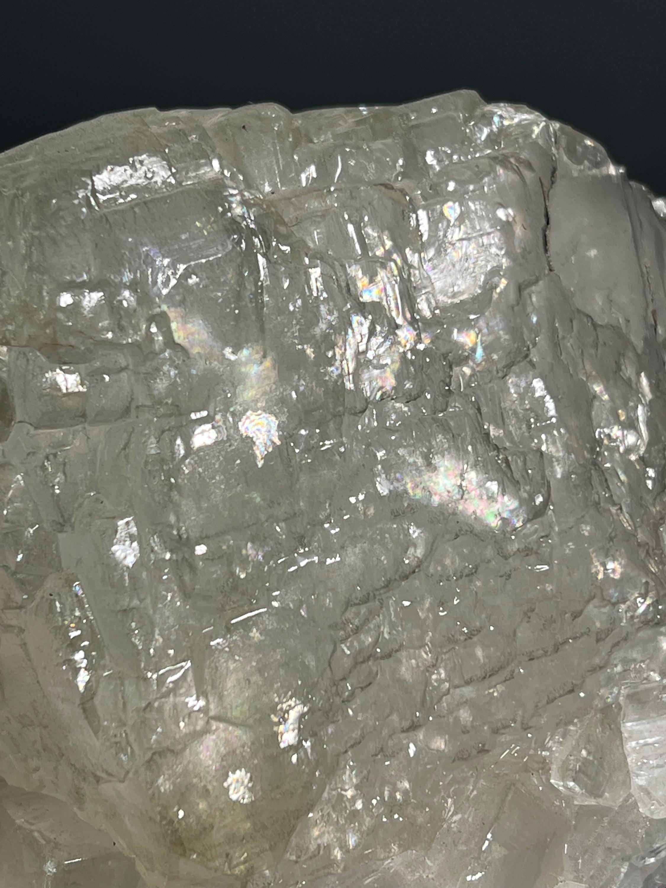 Special, Colored Alloys Clear Gray Crystal Calcite Specimen, 2kg - Crystal Gemstone AE 