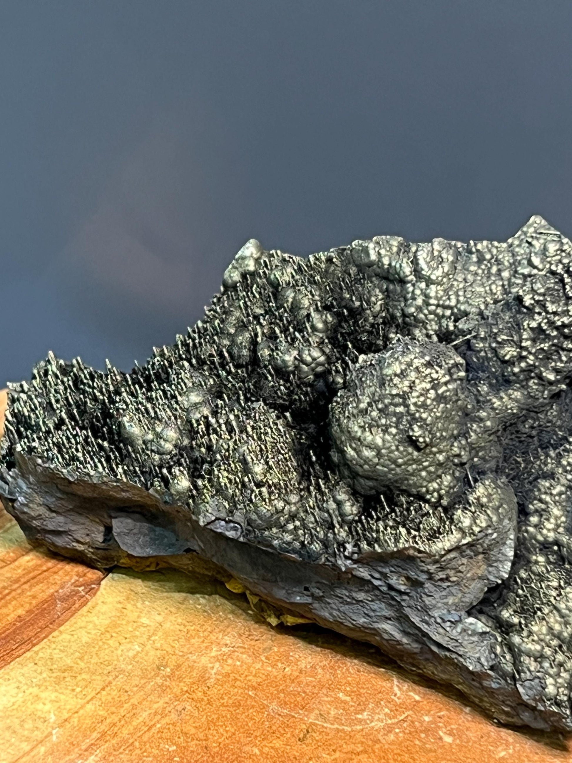 Museum Quality Showy Golden Color Small Stalactites Goethite Specimen - Crystal Gemstone AE 