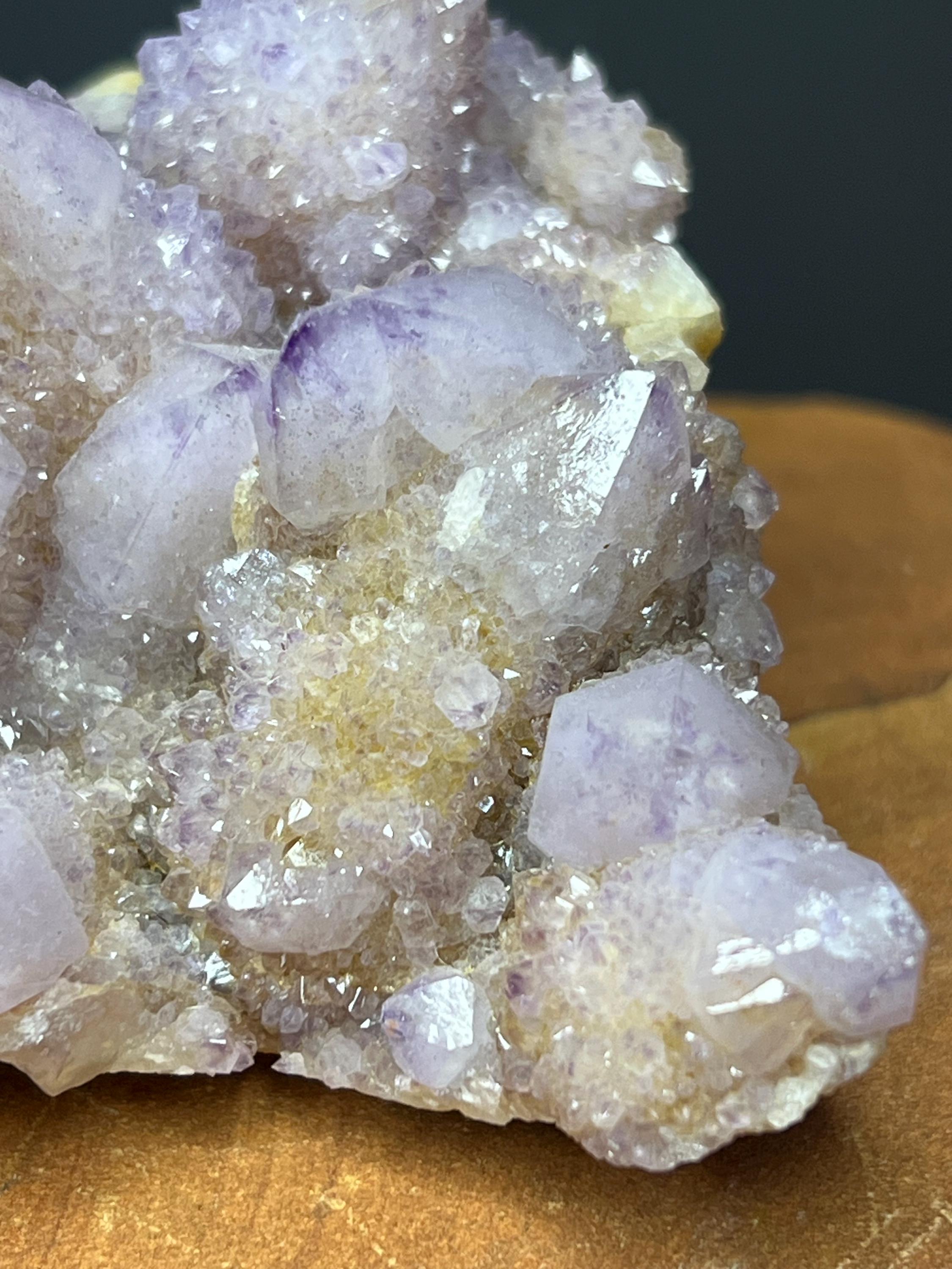 Cactus Amethyst Spirit Quartz, South African Mineral Specimen - Crystal Gemstone AE 