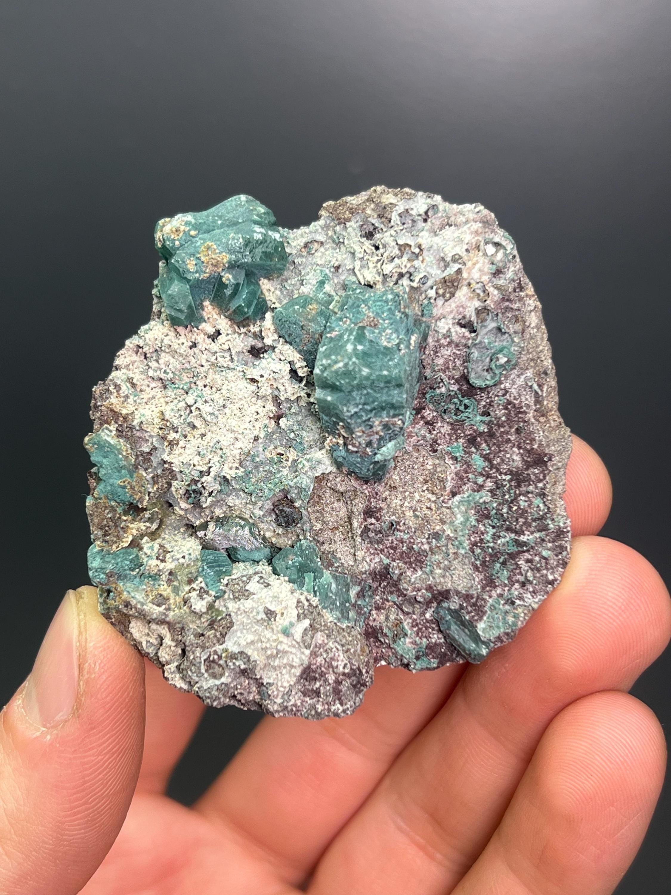 Grandidierite Specimen from Madagascar, Blue-Green Rare Mineral - Crystal Gemstone AE 