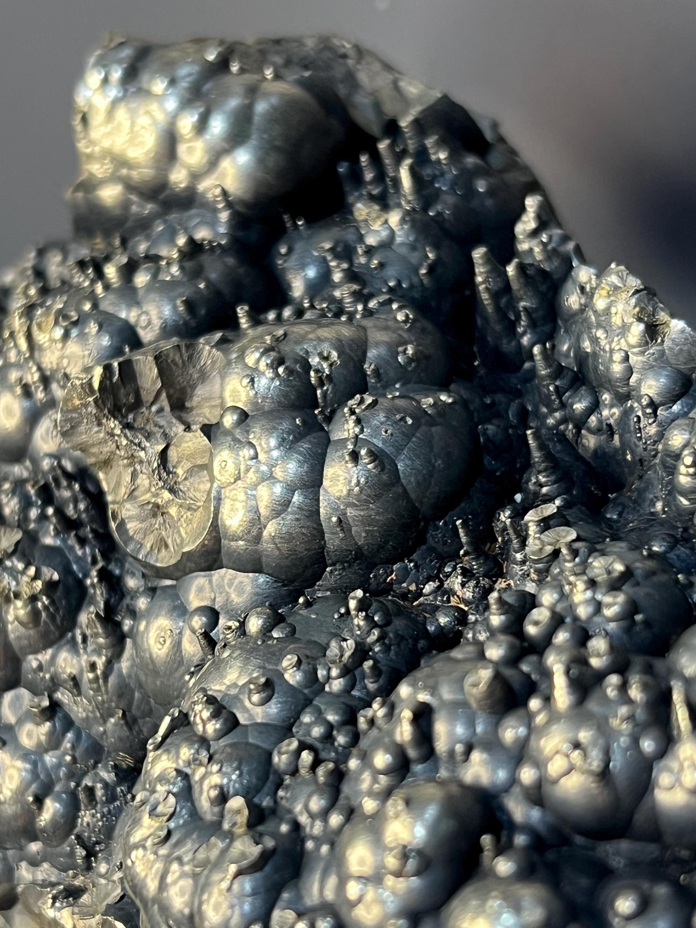 Golden Goethite Specimen, Stalactite Botryoidal Formation, Kayseri Turkey - Crystal Gemstone AE 