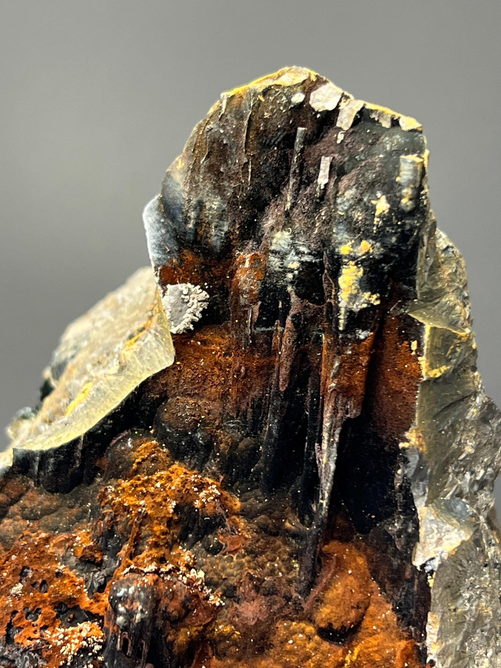 Museum Grade, Very Showy Limonite And Specularite With Stalactites Goethite Specimen - Crystal Gemstone AE 