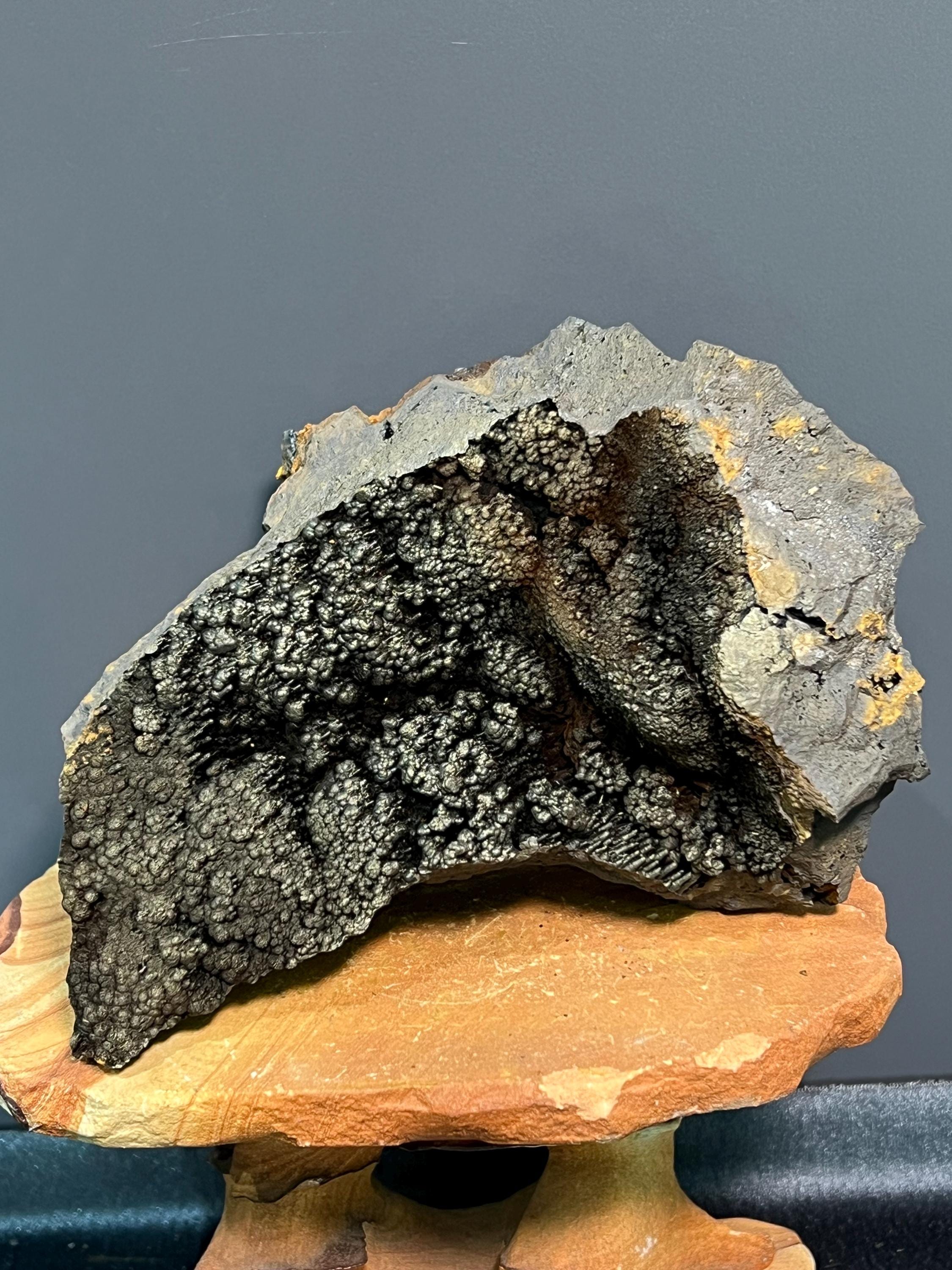 Small Stalactites Botryoidal Golden Color Goethite - Crystal Gemstone AE 