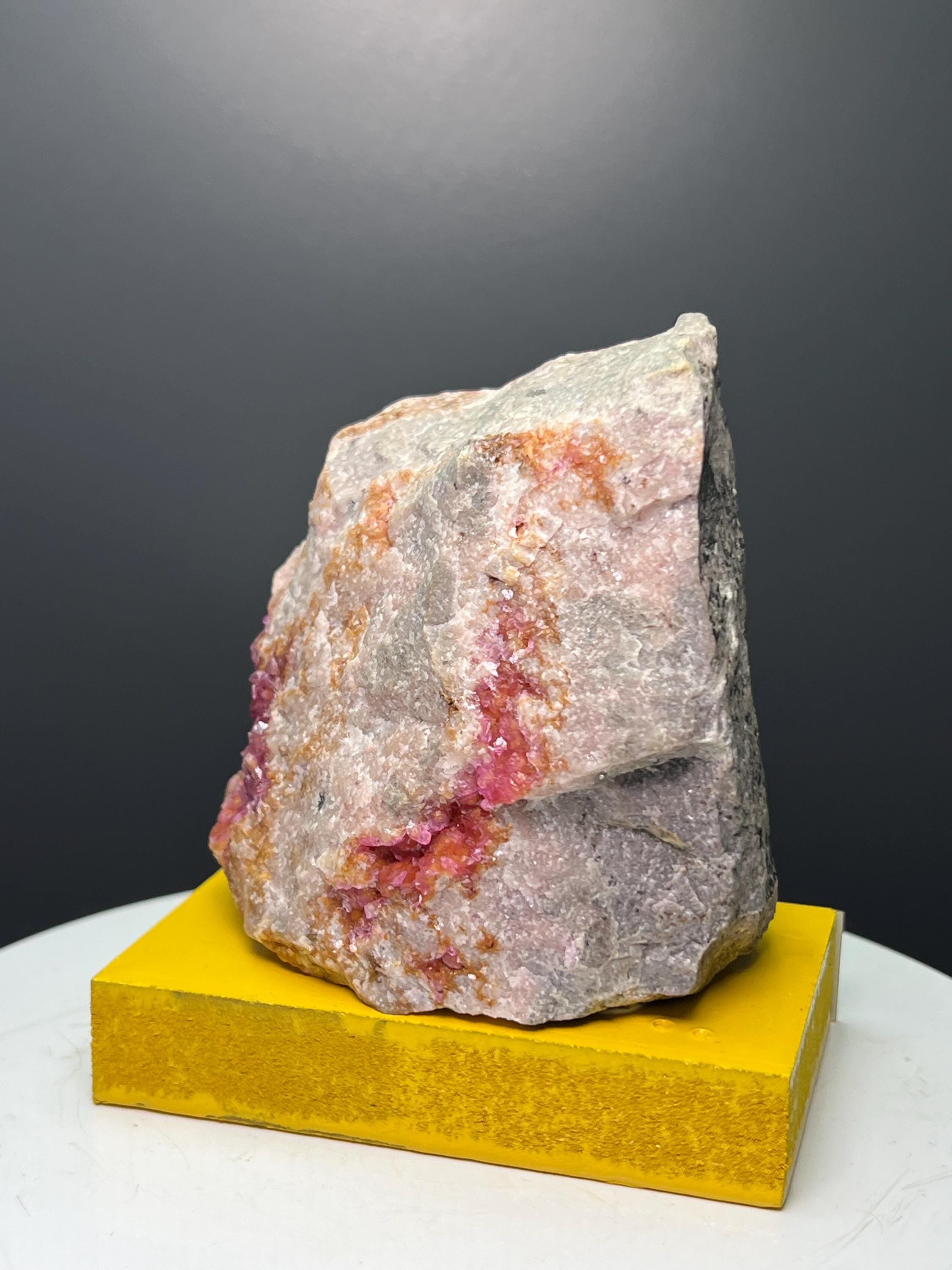 Moroccan Roselite Specimen: Delicate Pink Cobalt Mineral - Crystal Gemstone AE 