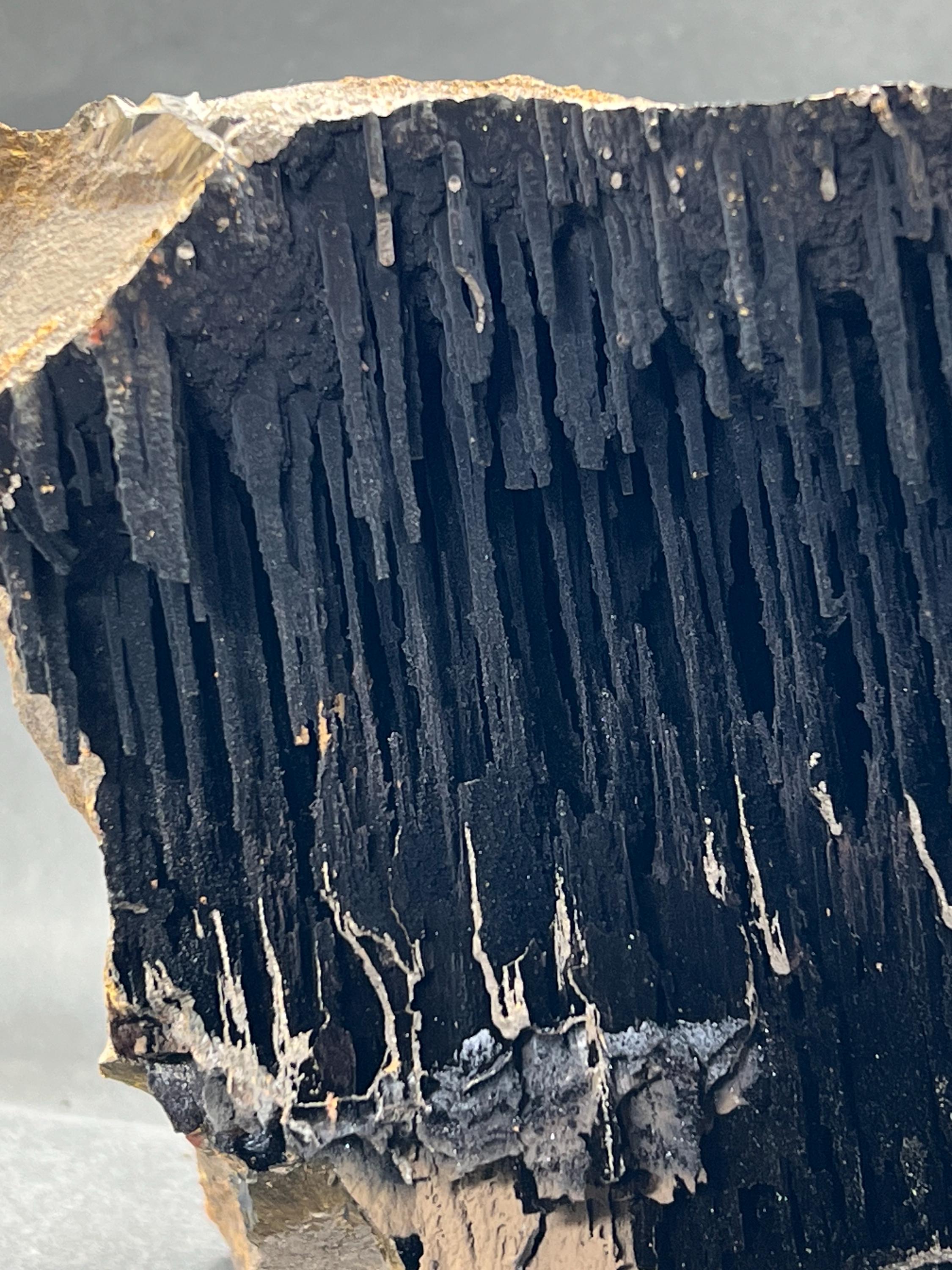 Museum Grade Large Size Limonite And Specularite On Stalactite Goethite - Crystal Gemstone AE 