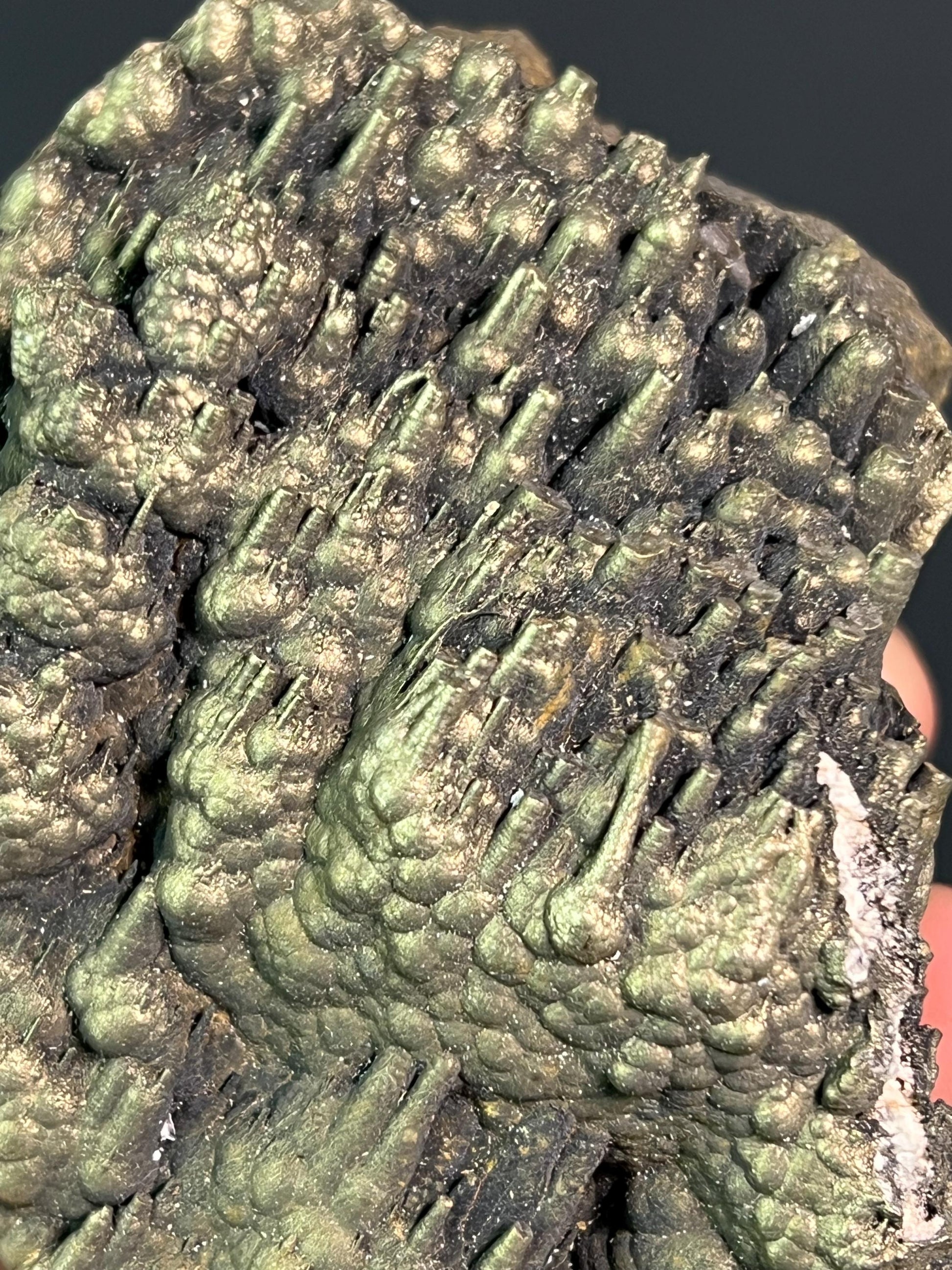 "Museum Grade" Golden Color Stalactite Goethite - Crystal Gemstone AE 