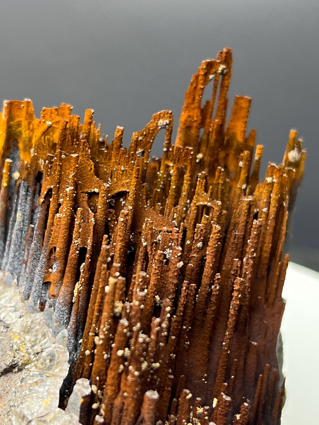 Limonite And Specularite With Velvet Function Stalactite Goethite Specimen - Crystal Gemstone AE 