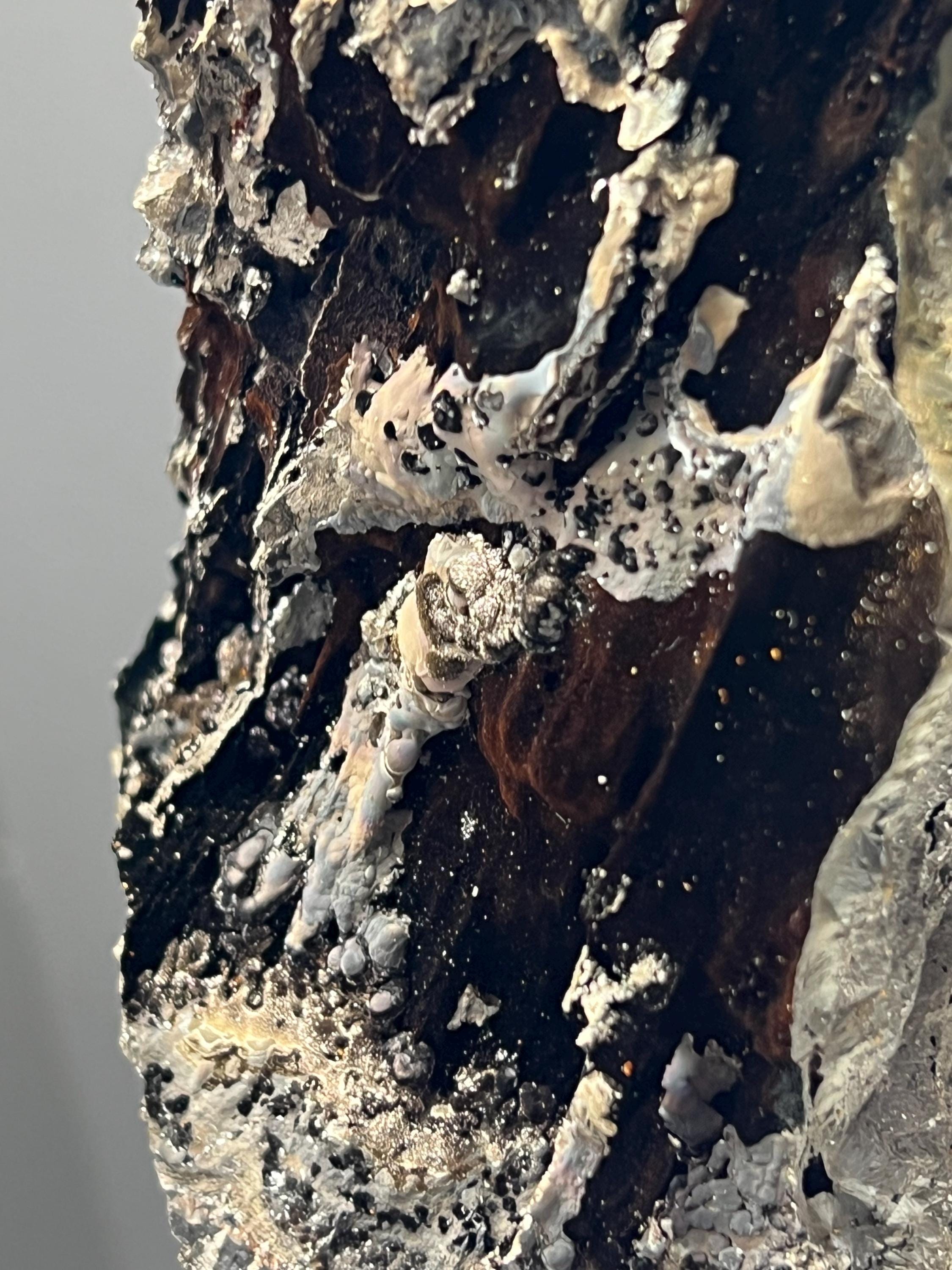 Special Quality, Showy Specularite And Limonite With Stalactite Goethite - Crystal Gemstone AE 