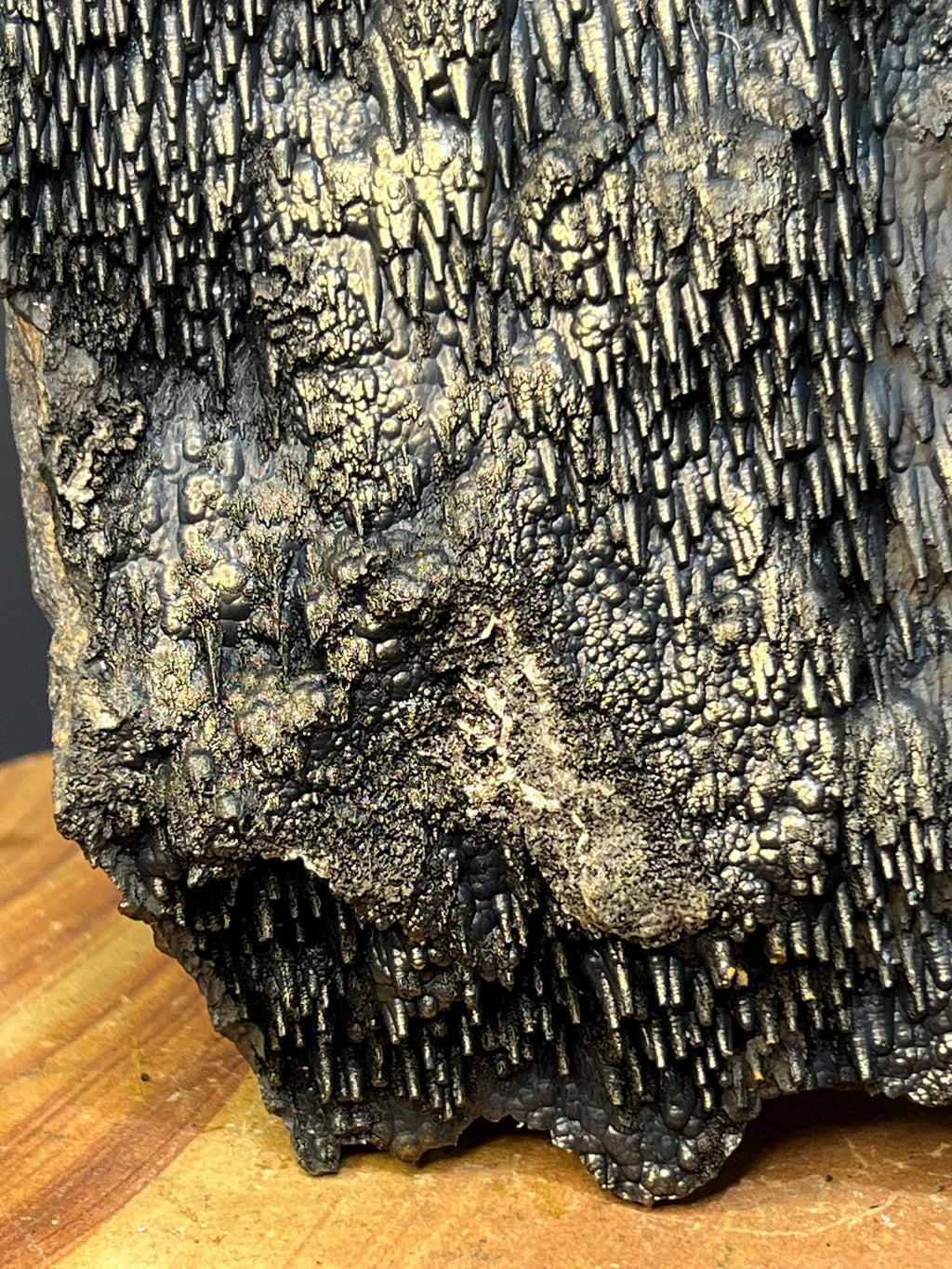 Museum Quality! Very Special And Showy Golden Color Stalactite Goethite Specimen - Crystal Gemstone AE 