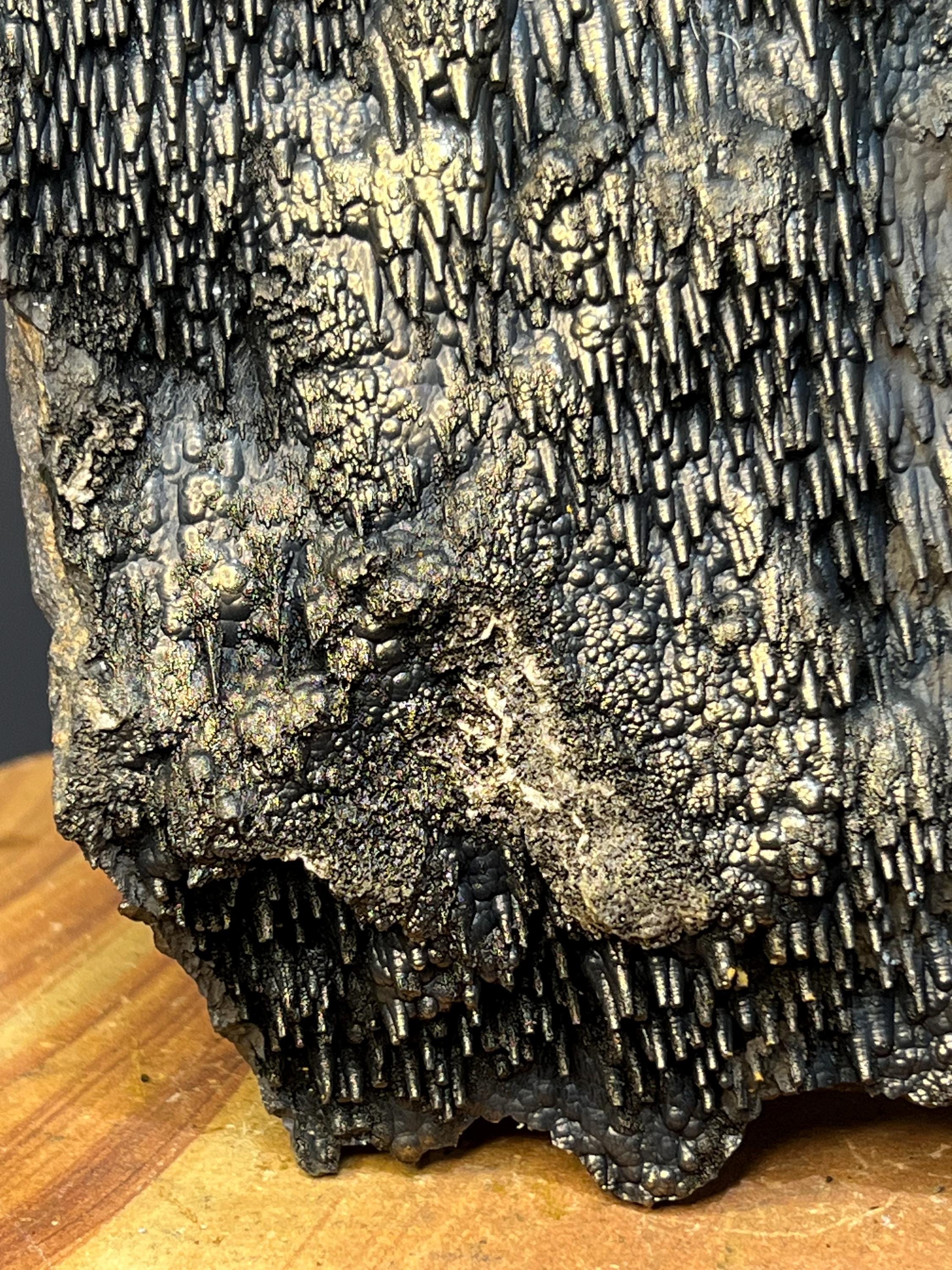 Museum Quality! Very Special And Showy Golden Color Stalactite Goethite Specimen - Crystal Gemstone AE 