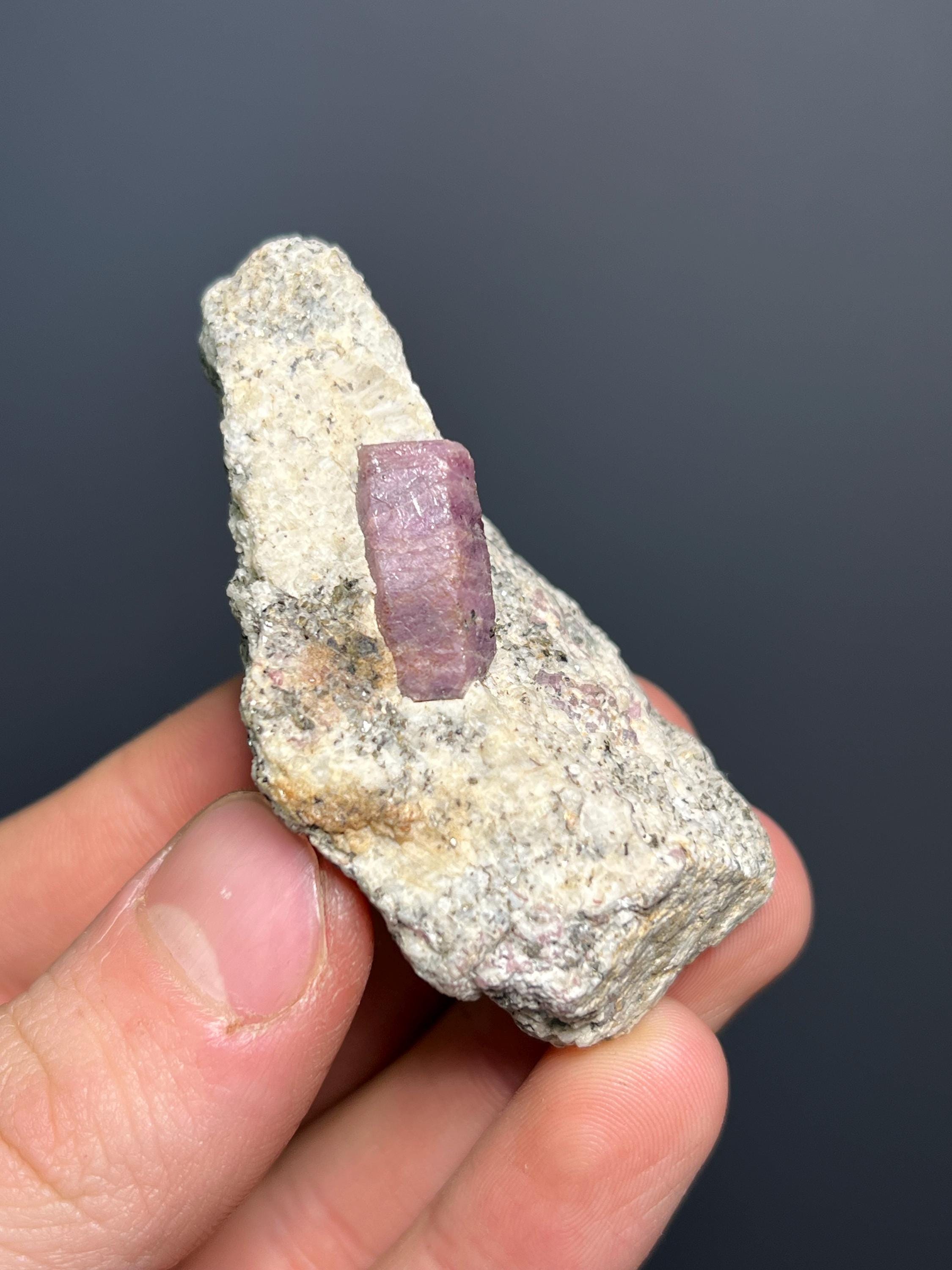 Ruby In Zoisite - Tanzania - Crystal Gemstone AE 