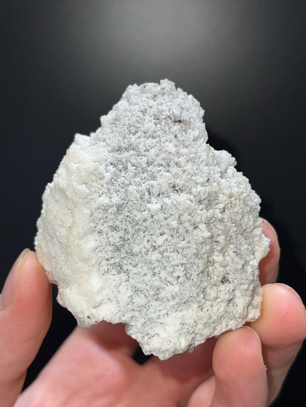 Snow Crystal Calcite On Druzy Crystal Quartz - Crystal Gemstone AE 