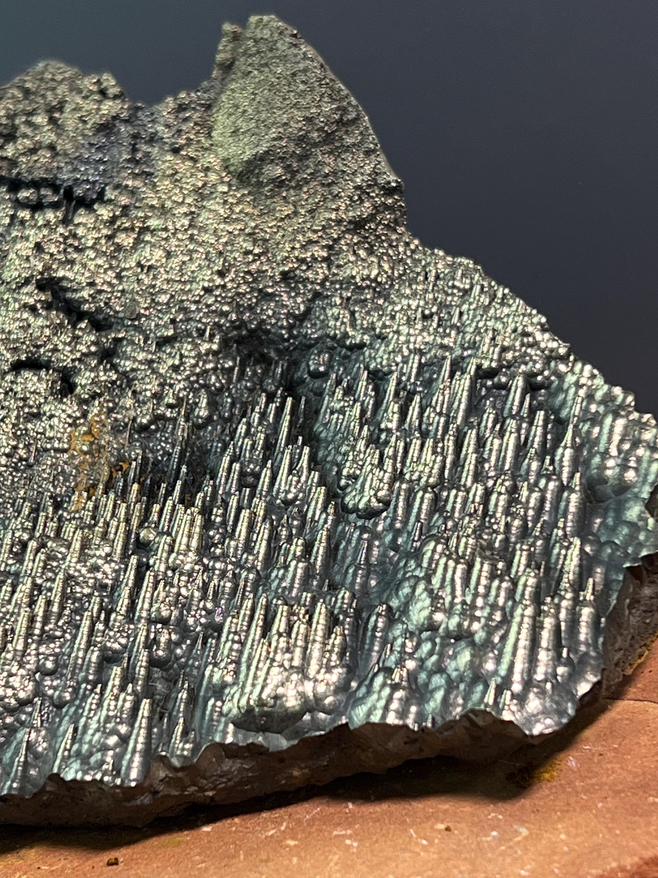 "Museum Grade" Golden Color Botryoidal And Stalactite Formation Goethite Specimen - Crystal Gemstone AE 