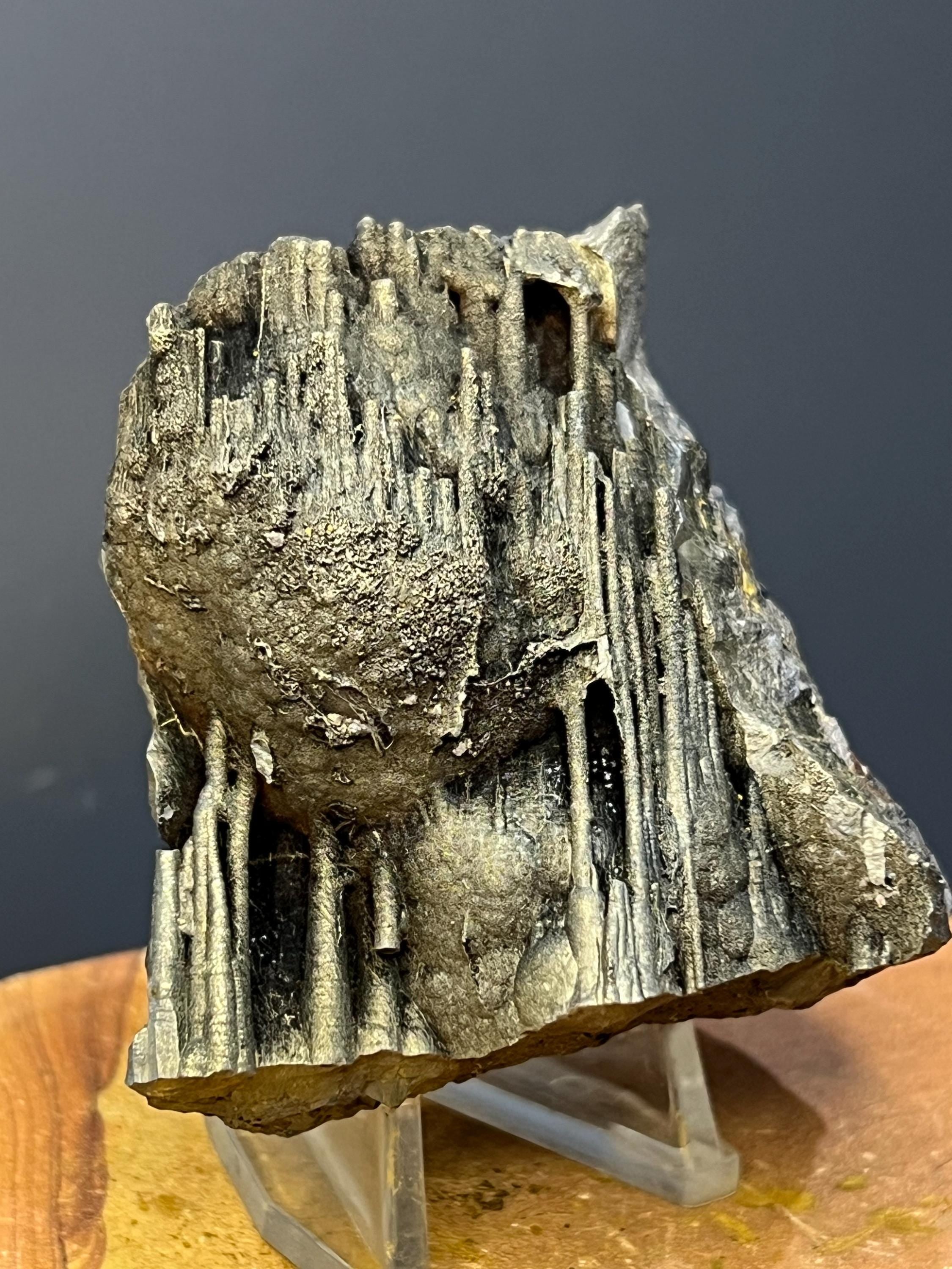 Museum Grade Golden Color Stalactite Goethite Specimen - Crystal Gemstone AE 