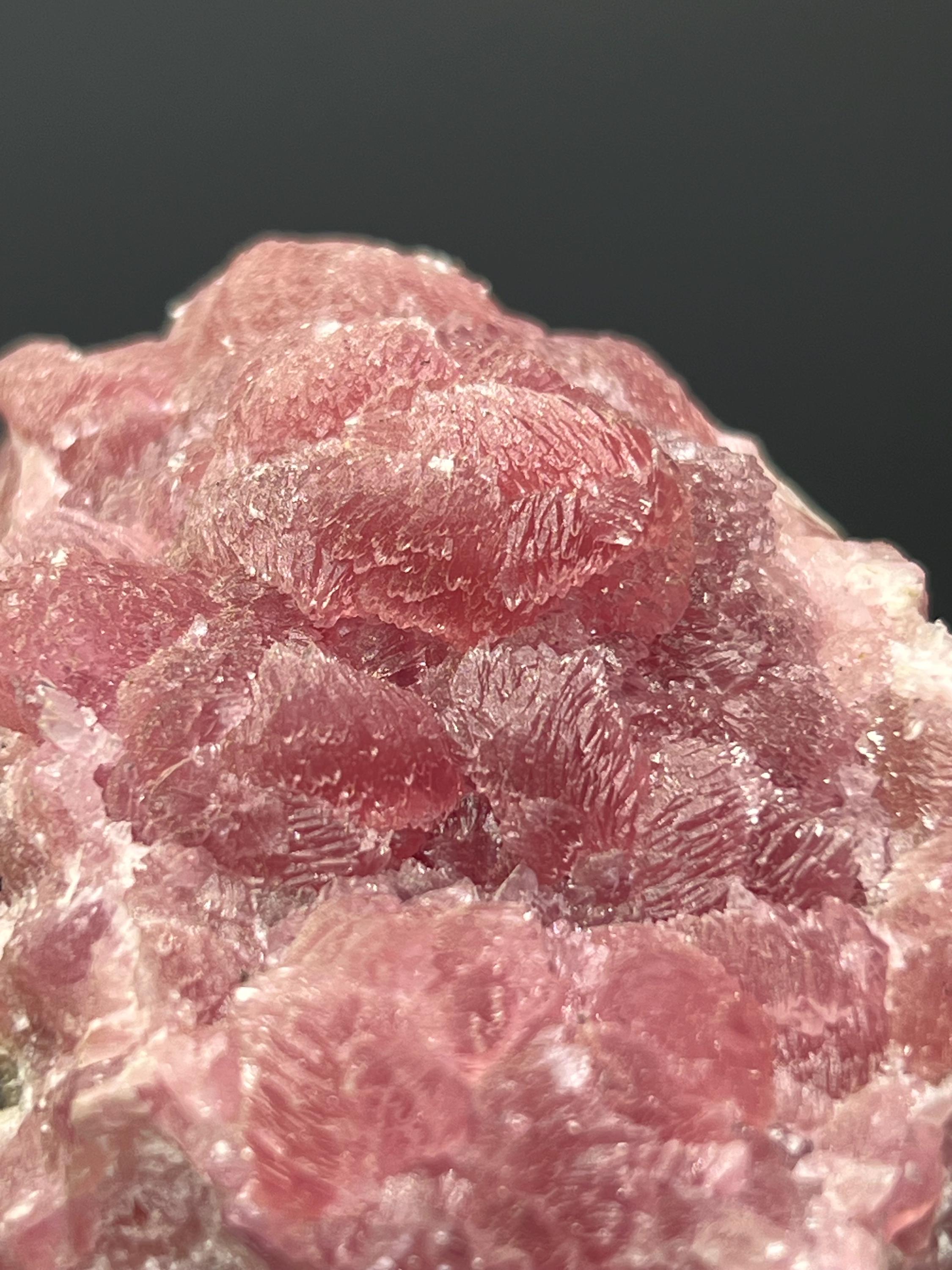Moroccan Cobaltian Calcite Specimen - Pink Crystal Mineral Decor - Crystal Gemstone AE 