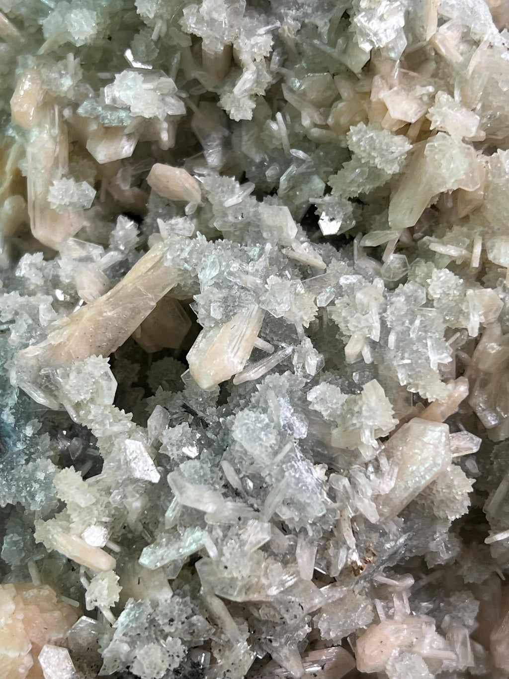 Apophyllite With Stilbite - Crystal Gemstone AE 