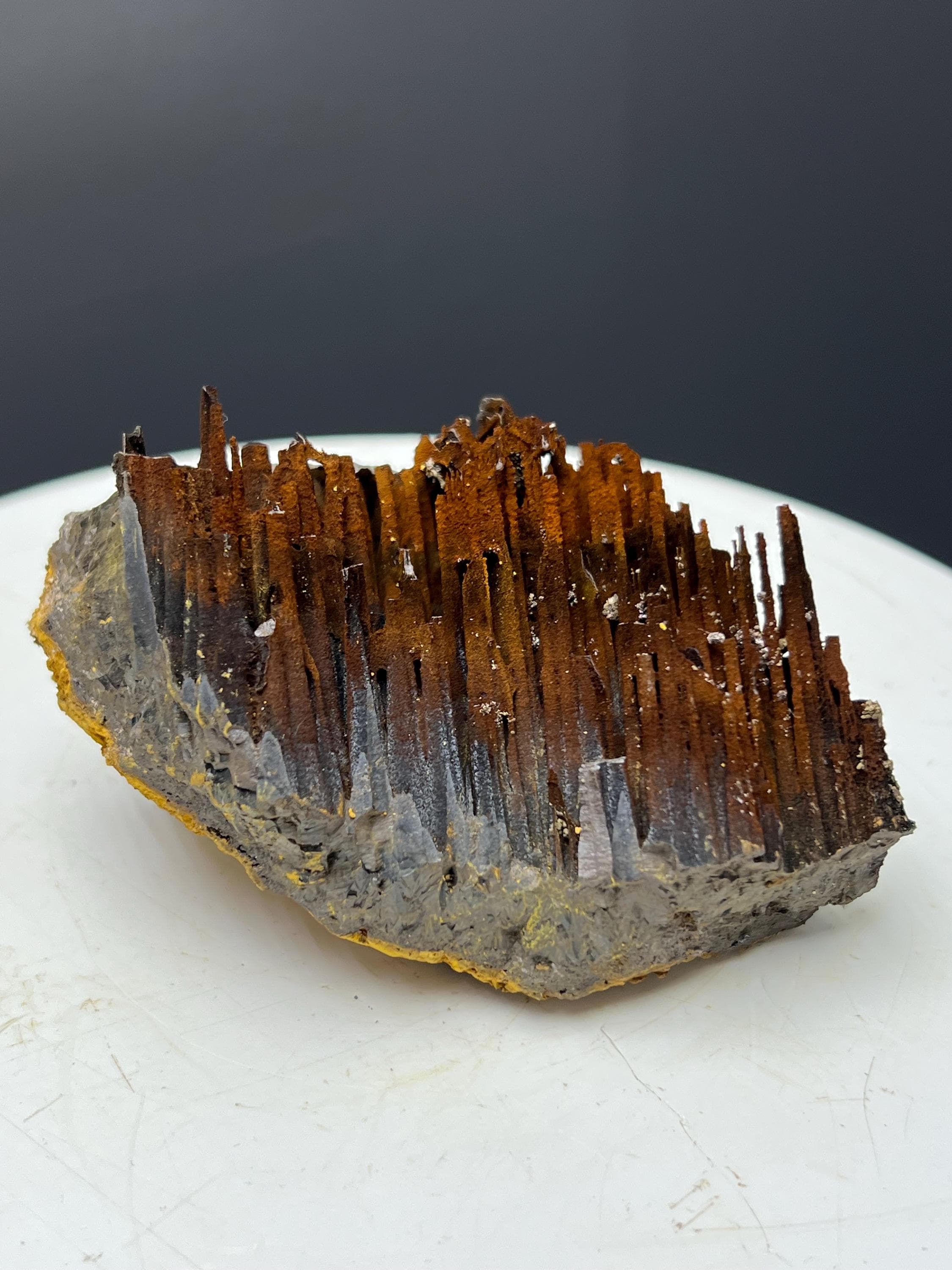 Museum Grade! Limonite With Velvet Function Stalactite Goethite Specimen - Crystal Gemstone AE 