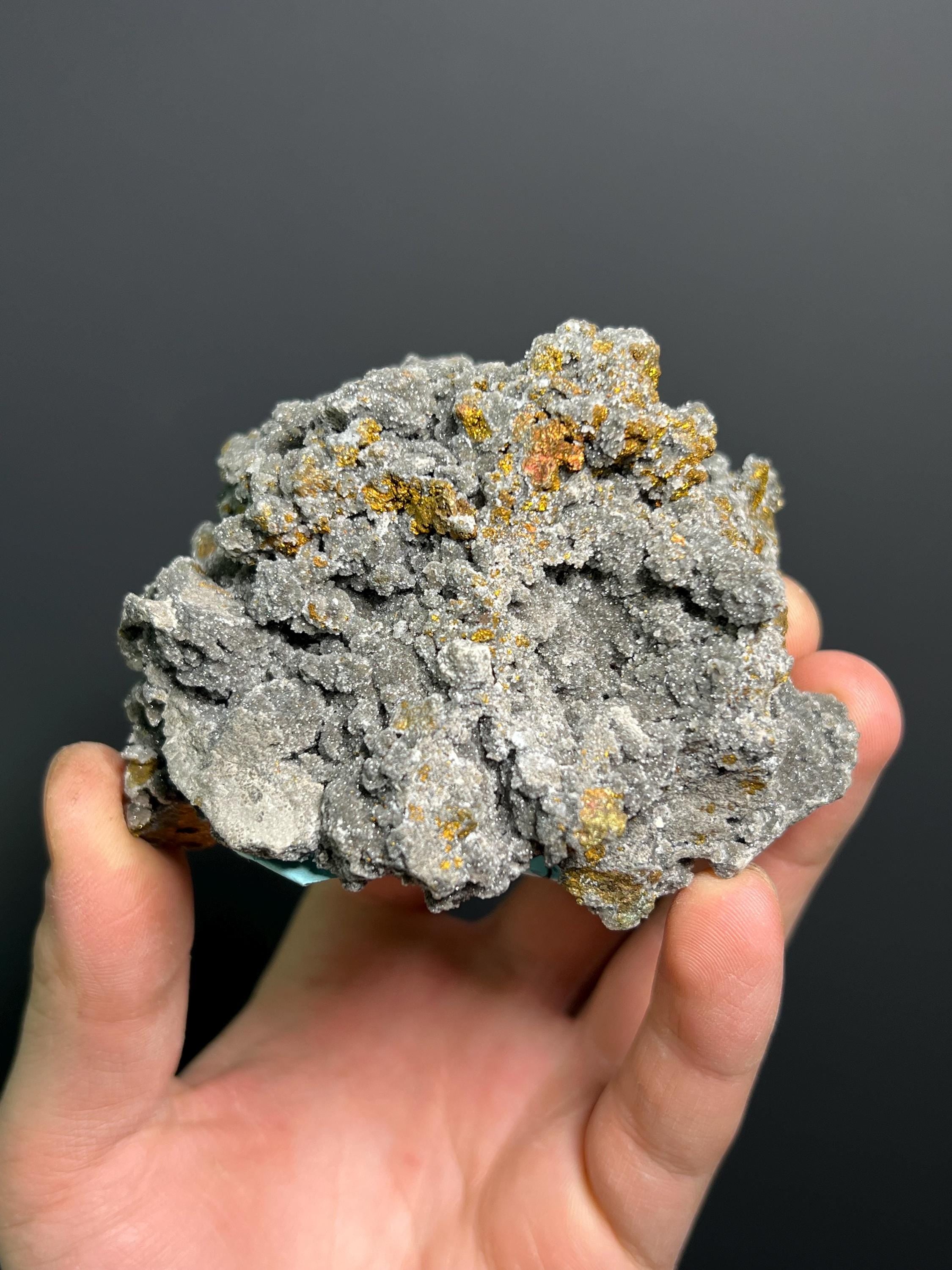 Calcite And Dolomite With Chalcopyrite, 440gram - Crystal Gemstone AE 