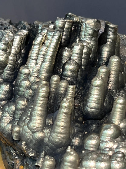 Museum Quality Very Showy Golden Color Stalactite Goethite, For Special Collection Piece - Crystal Gemstone AE 