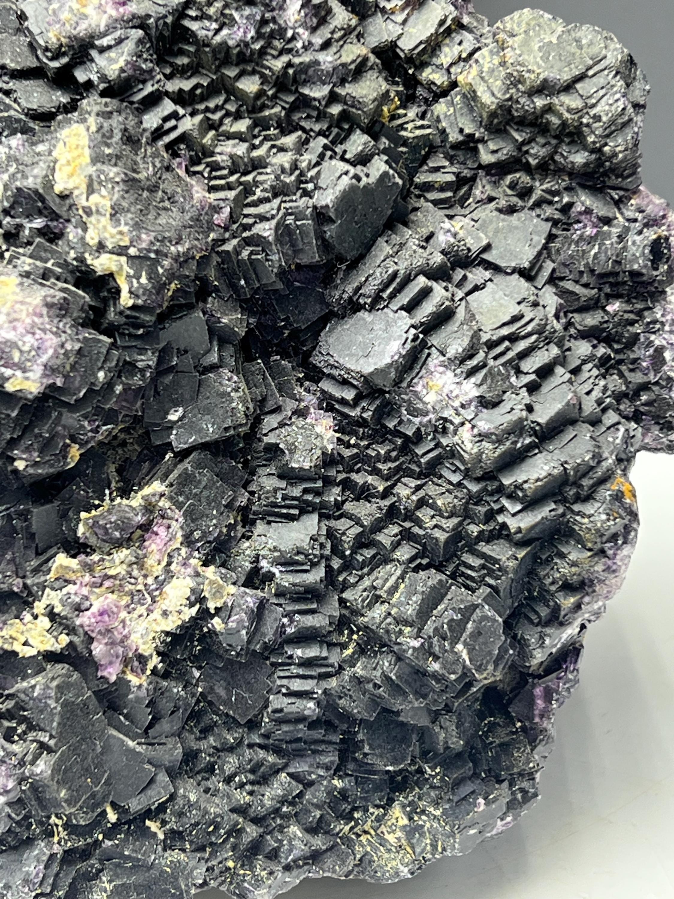 Extra Big Purple Cubic Fluorite Specimen - Crystal Gemstone AE 