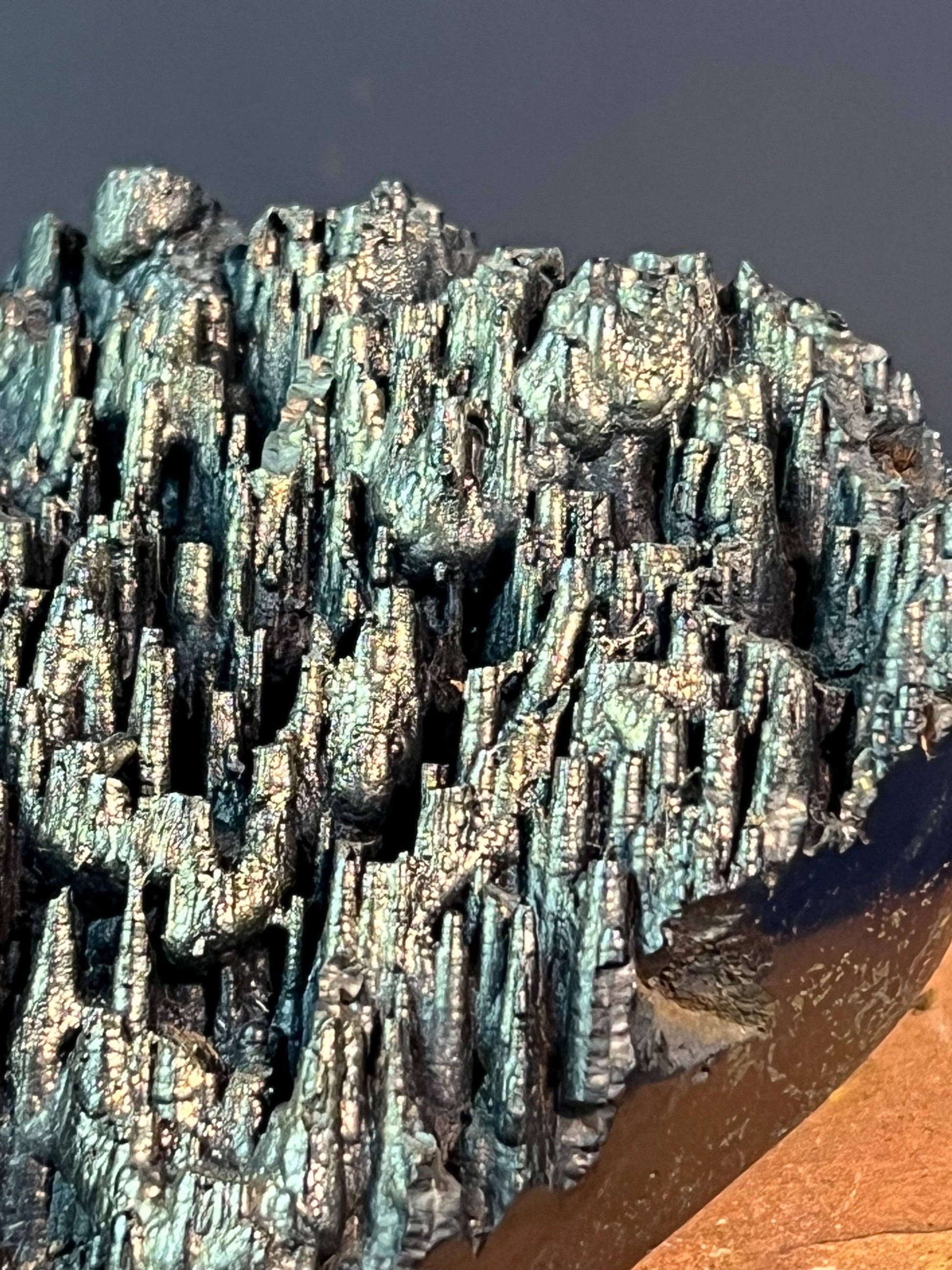 "Museum Grade" Golden Color Stalactite Goethite - Crystal Gemstone AE 