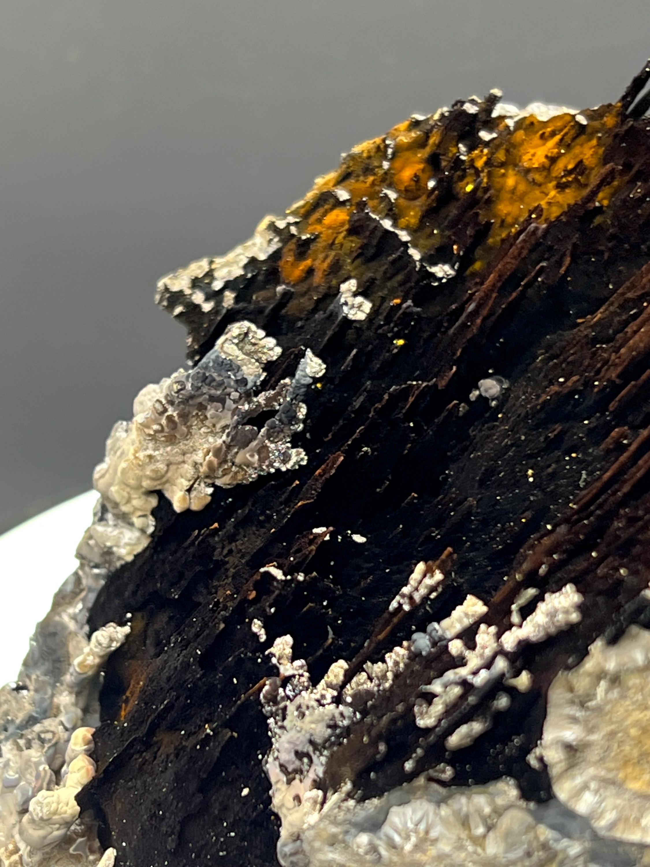 Very Showy Limonite And Specularite With Stalactite Goethite Specimen, For Special Collection - Crystal Gemstone AE 
