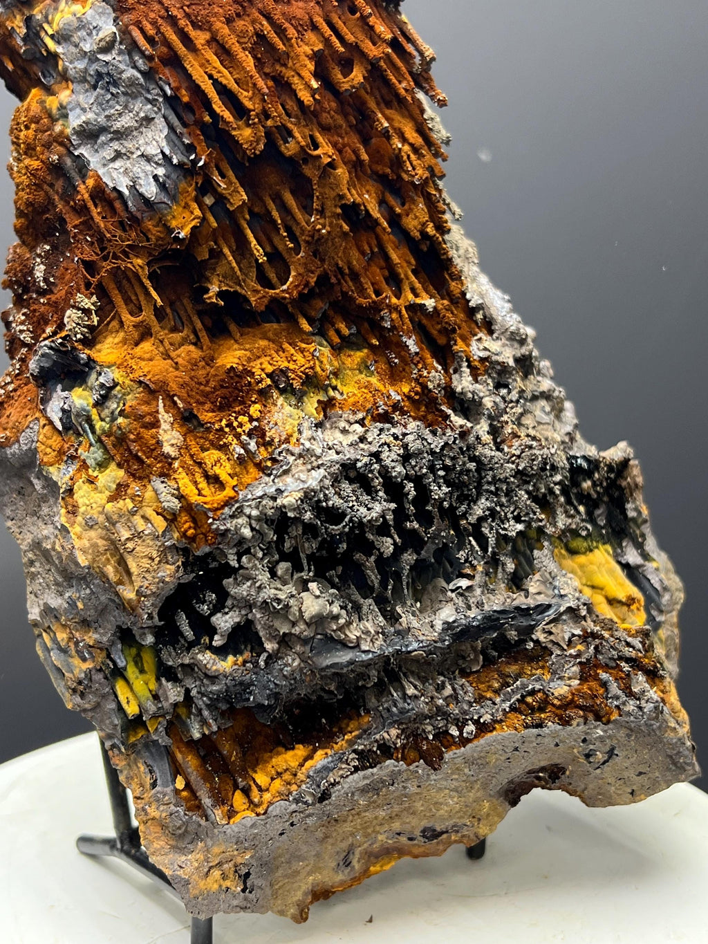 Museum Quality! Very Special Limonite And Specularite With Stalactite Goethite Specimen, For Special Collection - Crystal Gemstone AE 
