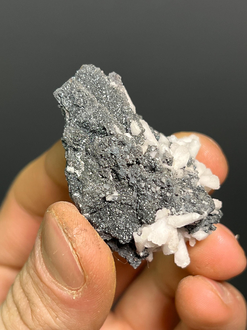 Kutnohorite On Hematite, 50gram - Crystal Gemstone AE 
