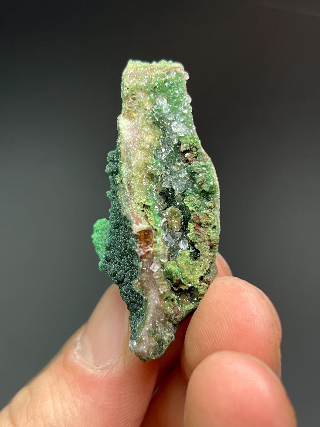 Conichalcite, Malachite With Cuprite Specimen - Crystal Gemstone AE 