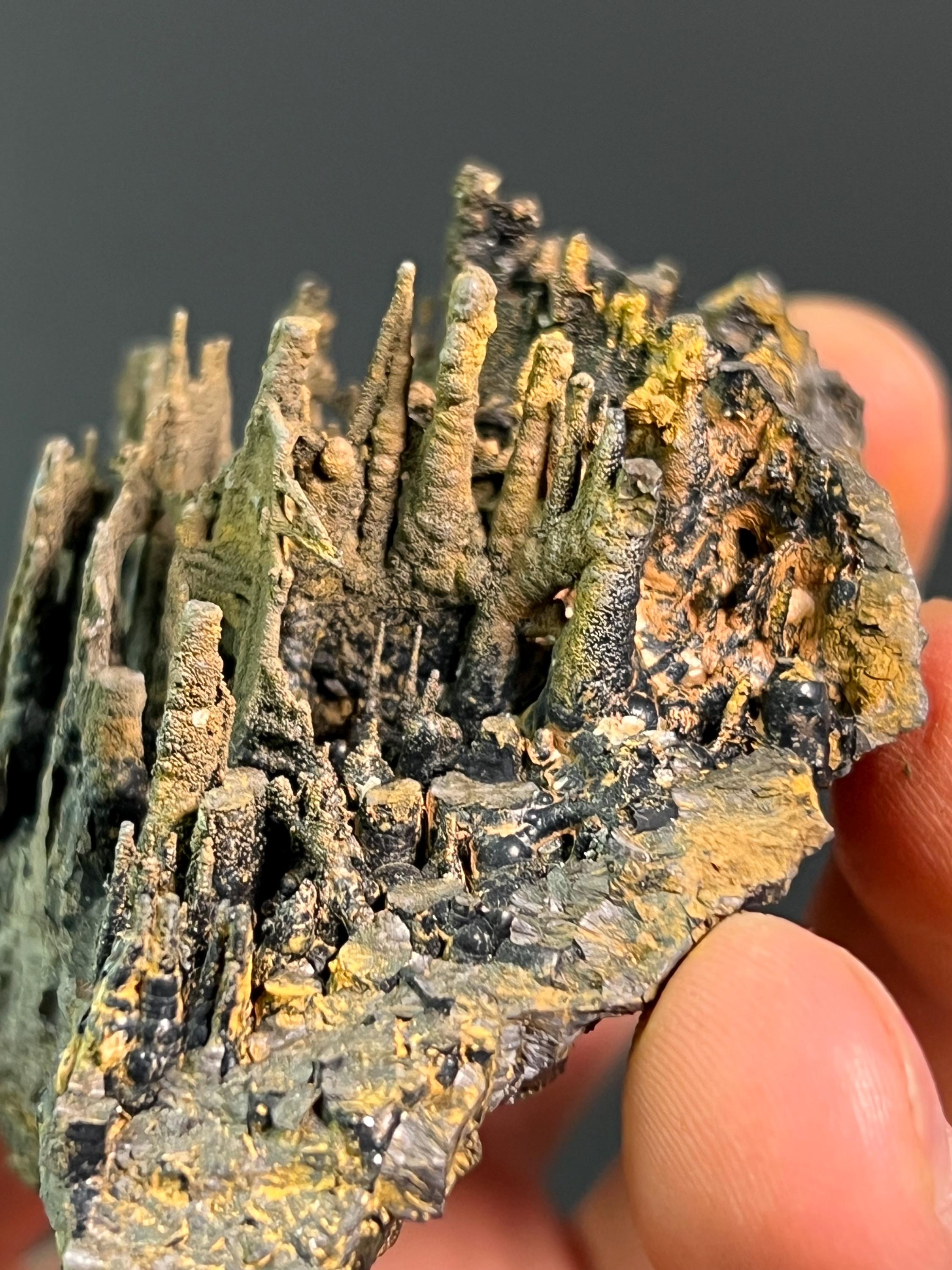 Museum Grade Stalactite Bridges Goethite - Crystal Gemstone AE 