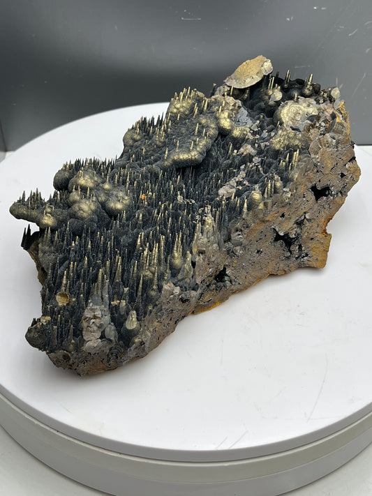 Museum Quality! Extra Large Golden Color Botryoidal And Stalactite Hematite🔥